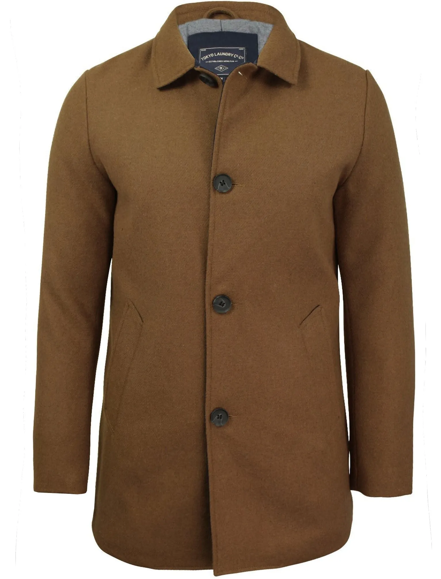 Abdale Wool Blend Coat in Camel - Tokyo Laundry