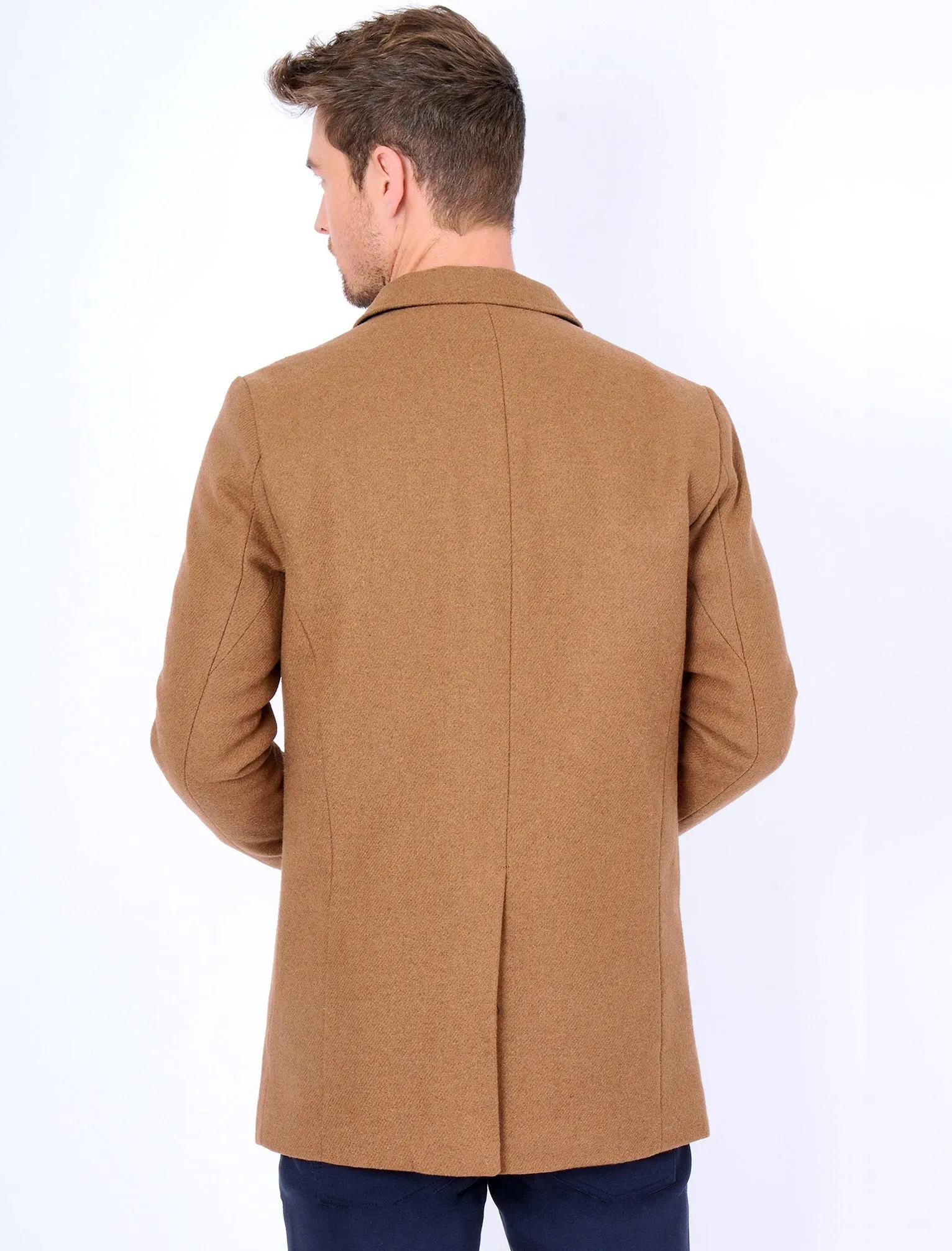 Abdale Wool Blend Coat in Camel - Tokyo Laundry