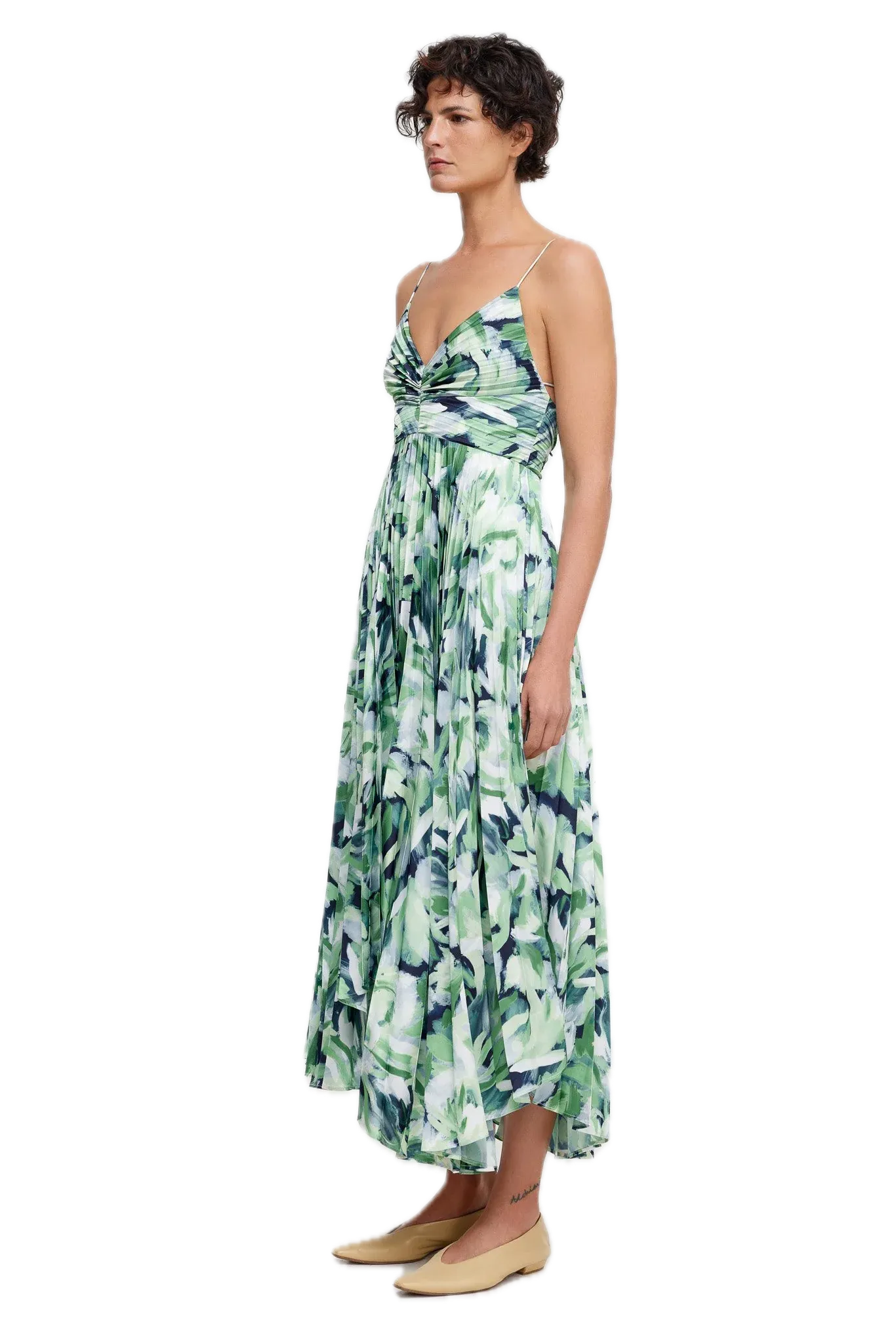 Acler Northgate Midi Dress - Fresco Garden Print