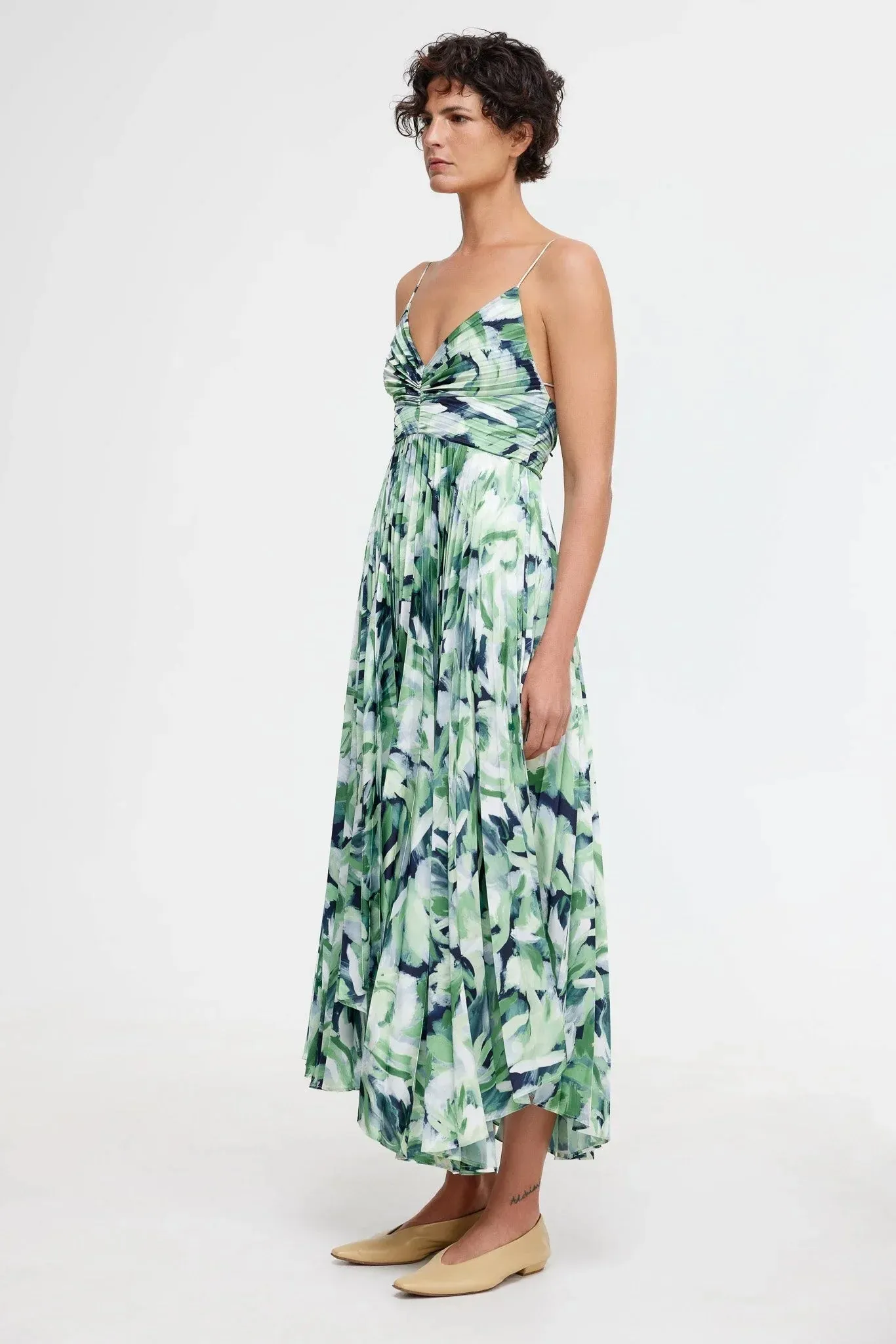 Acler Northgate Midi Dress - Fresco Garden Print