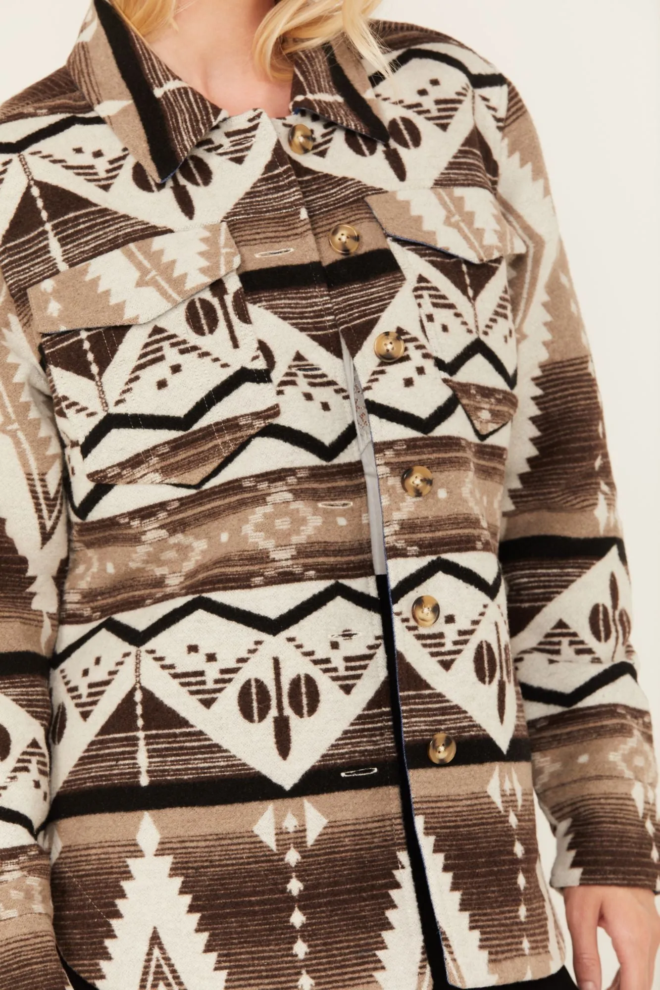 Addy Southwestern Print Shacket