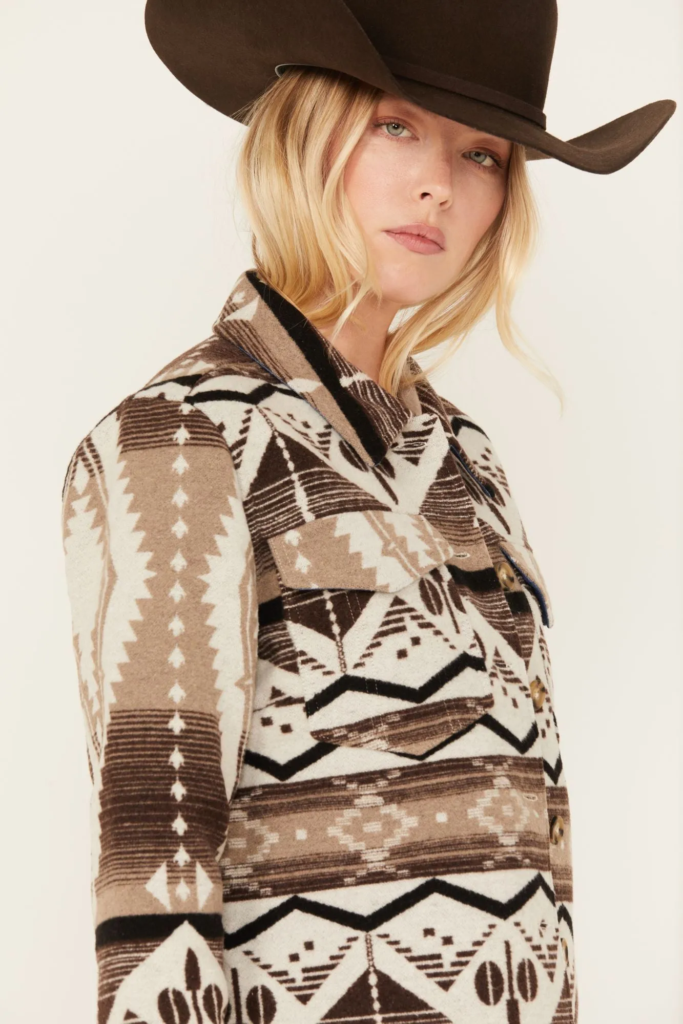 Addy Southwestern Print Shacket