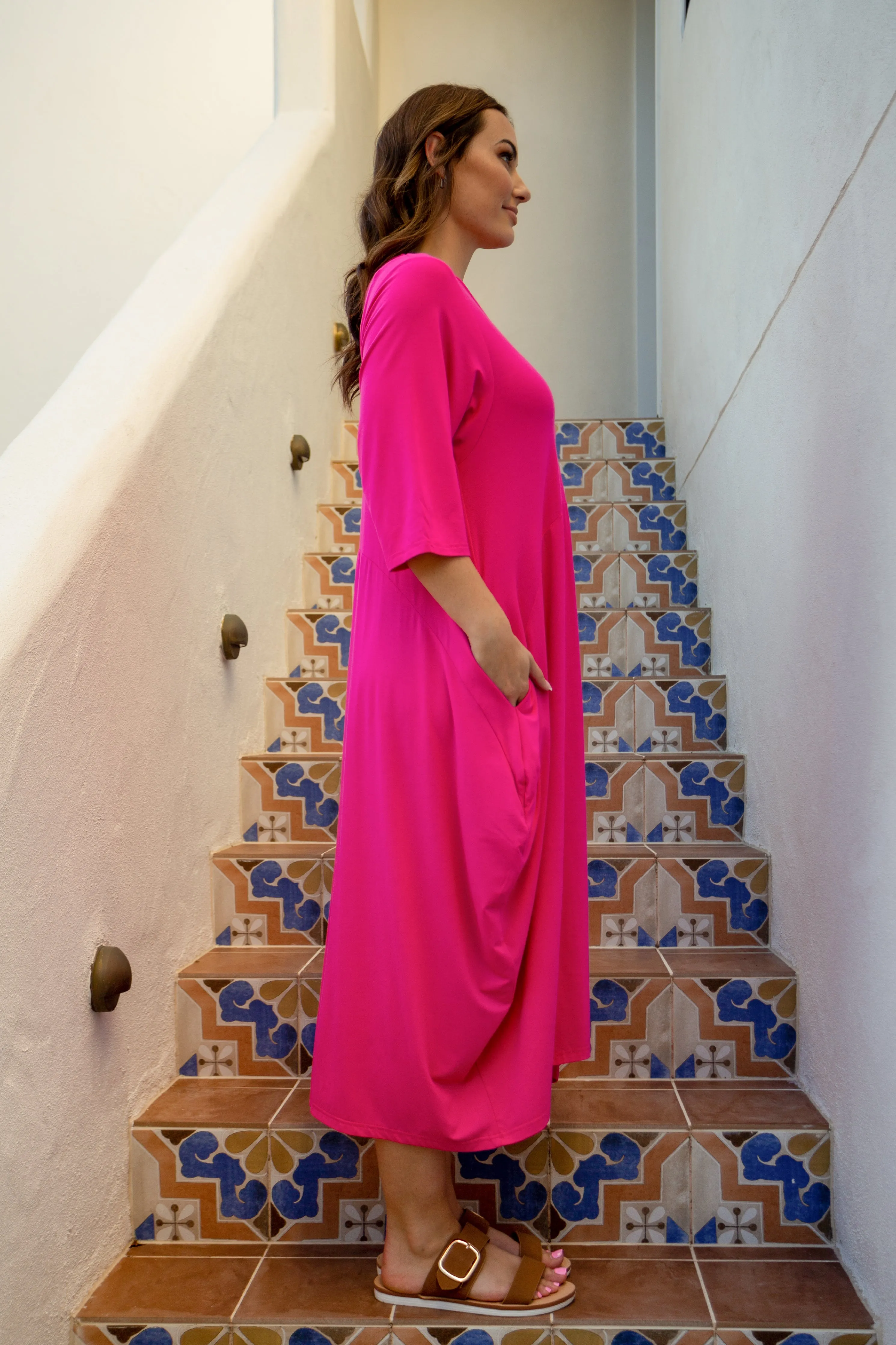 Alviva Dress | Magenta | FINAL SALE