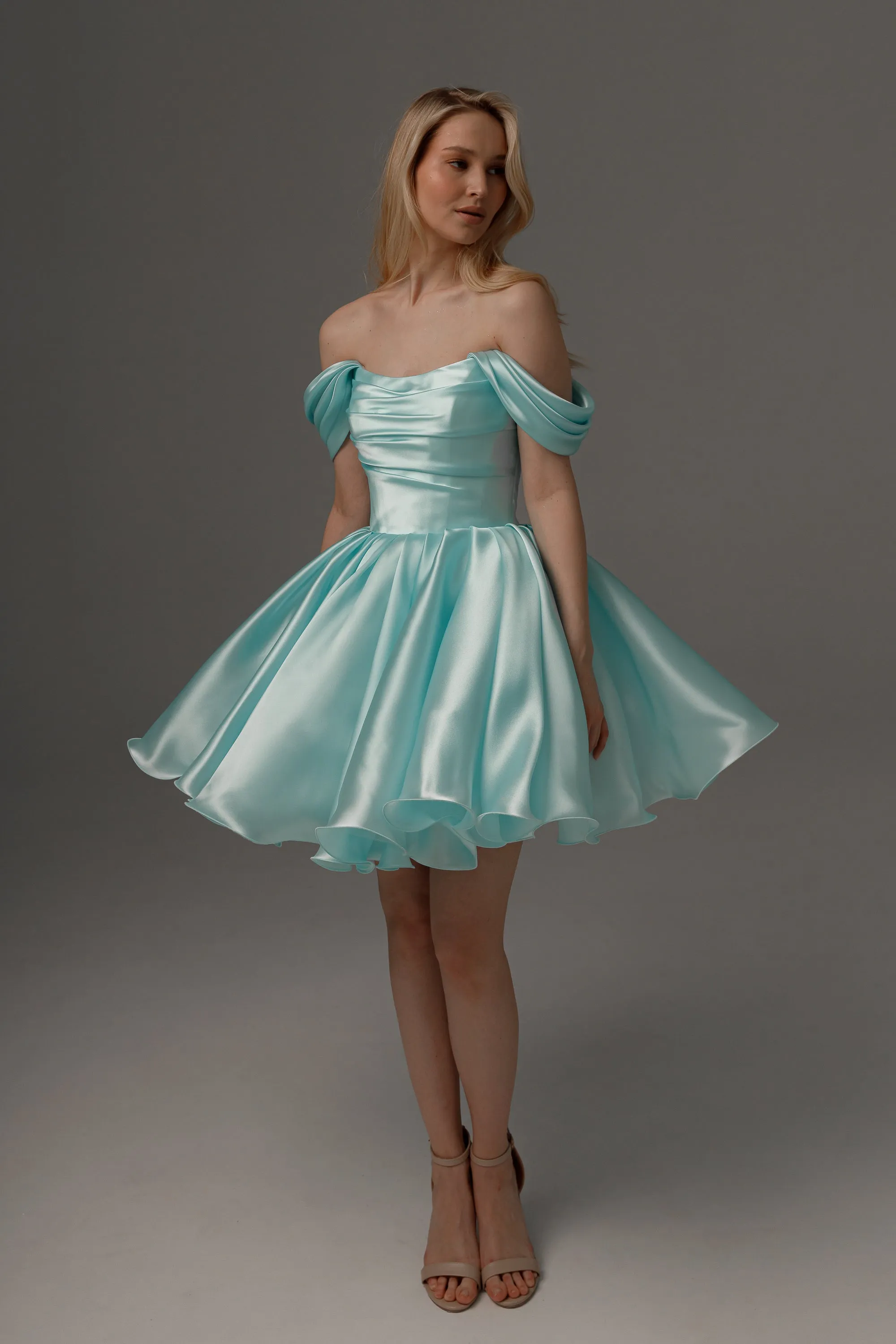 Aquamarine Wedding & Evening Dress Fiorelia With Detachable Straps