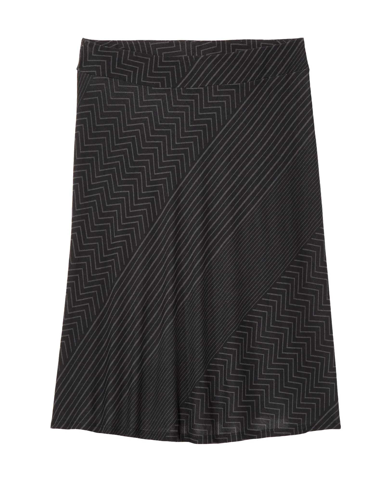 Atlantic Maxi Skirt | Black / Charcoal Grey