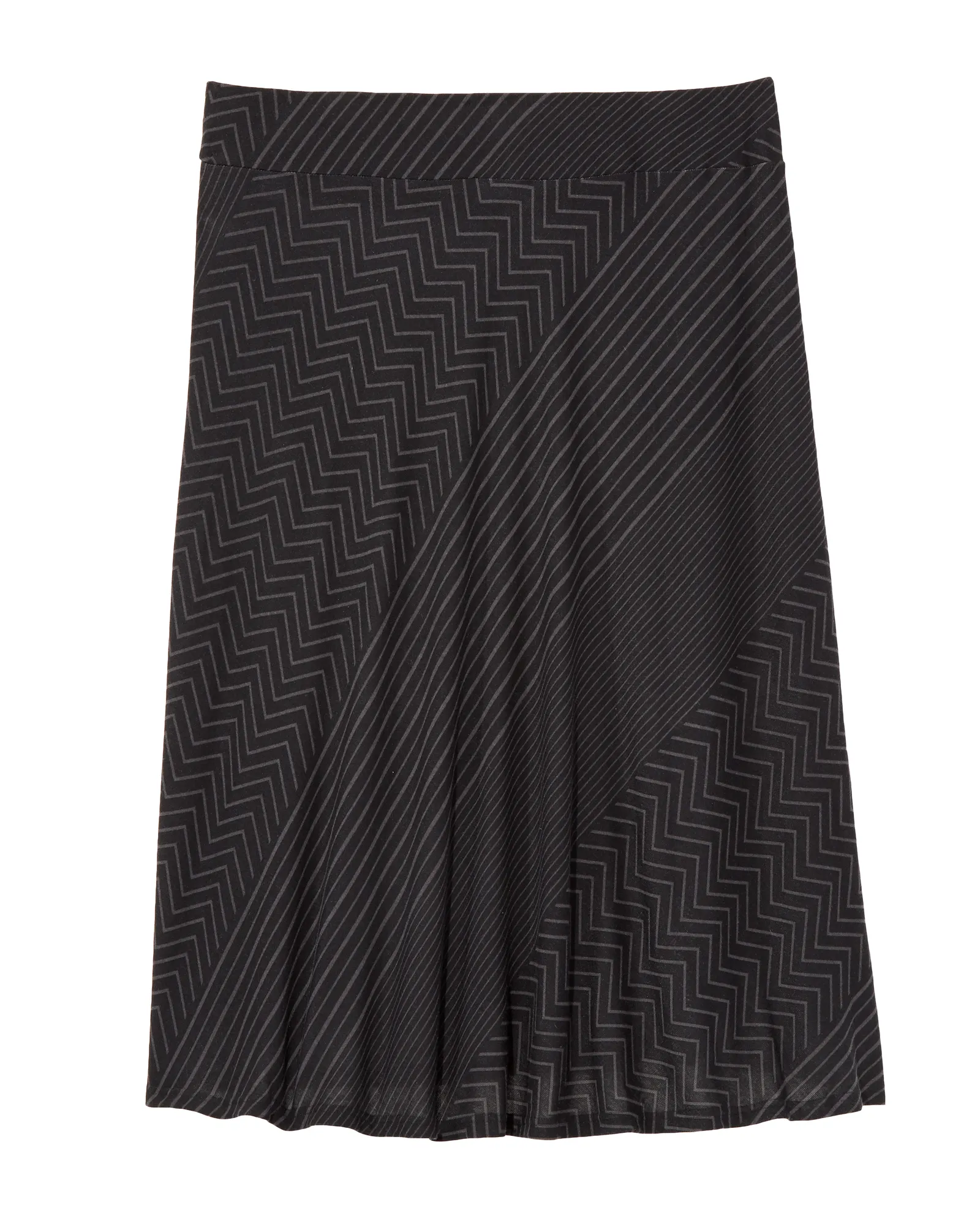 Atlantic Maxi Skirt | Black / Charcoal Grey