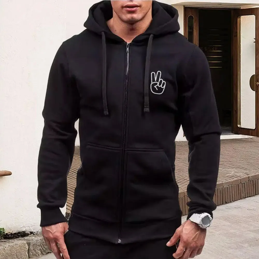 Autumn Men Long Sleeve Jacket Hoodie