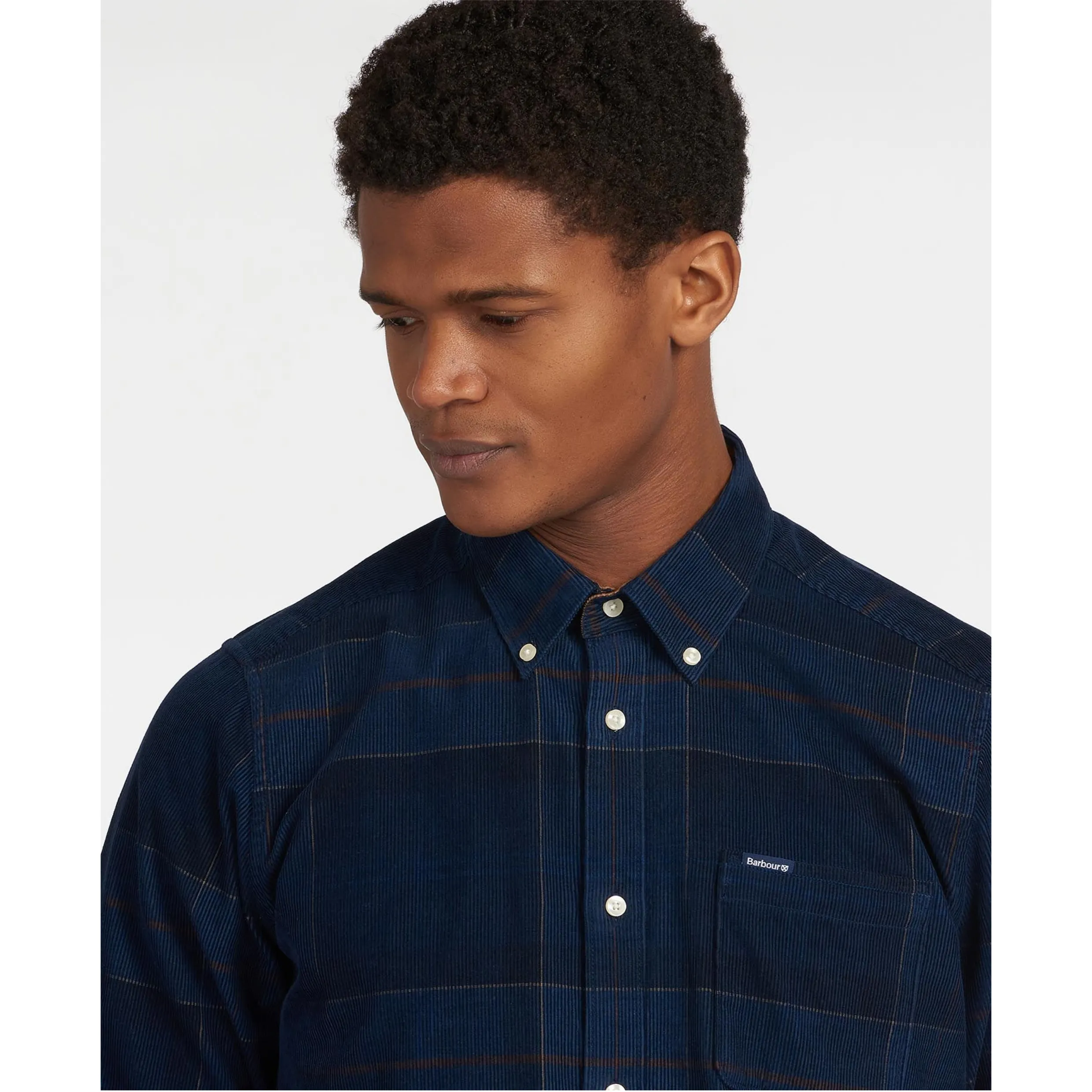 Barbour Blair Tailored Cord Shirt MSH4986TN54 - Midnight