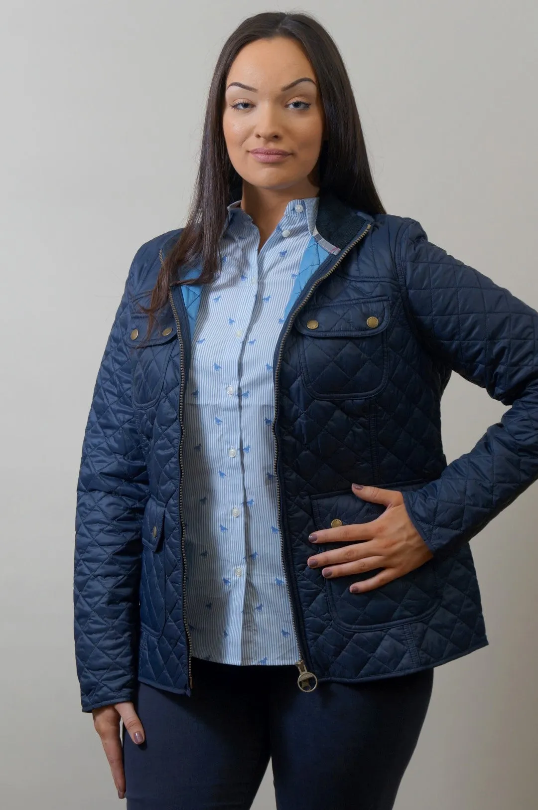 Barbour Bowfell Ladies Quilt Jacket - Navy LQU1028NY71