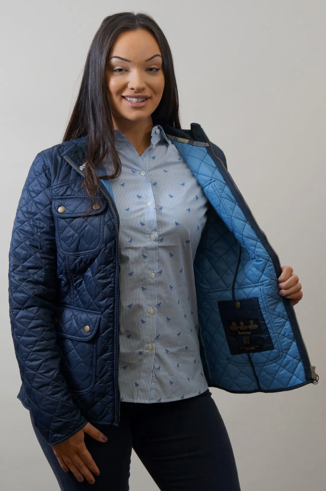 Barbour Bowfell Ladies Quilt Jacket - Navy LQU1028NY71