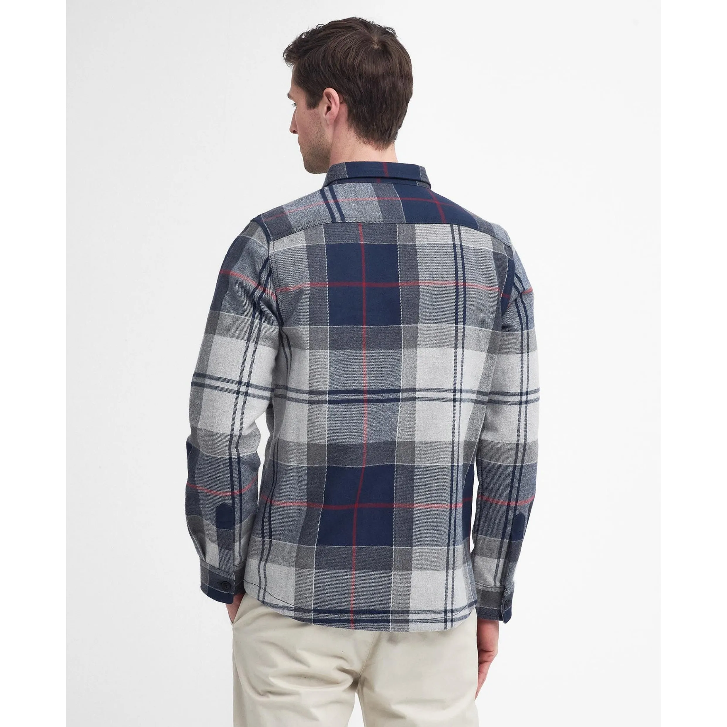 Barbour Cannich Overshirt Shacket MOS0117 Blue Granite Tartan