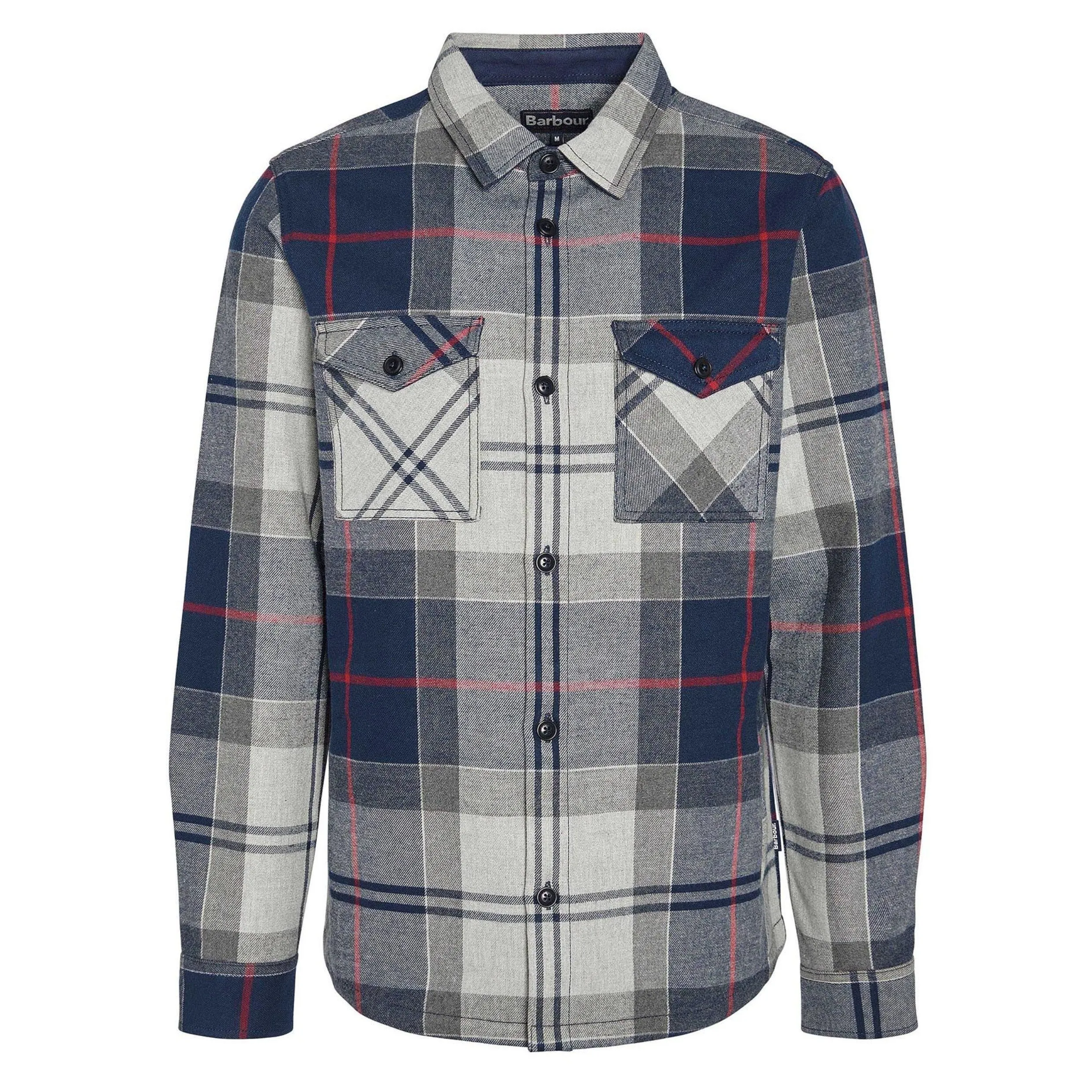 Barbour Cannich Overshirt Shacket MOS0117 Blue Granite Tartan