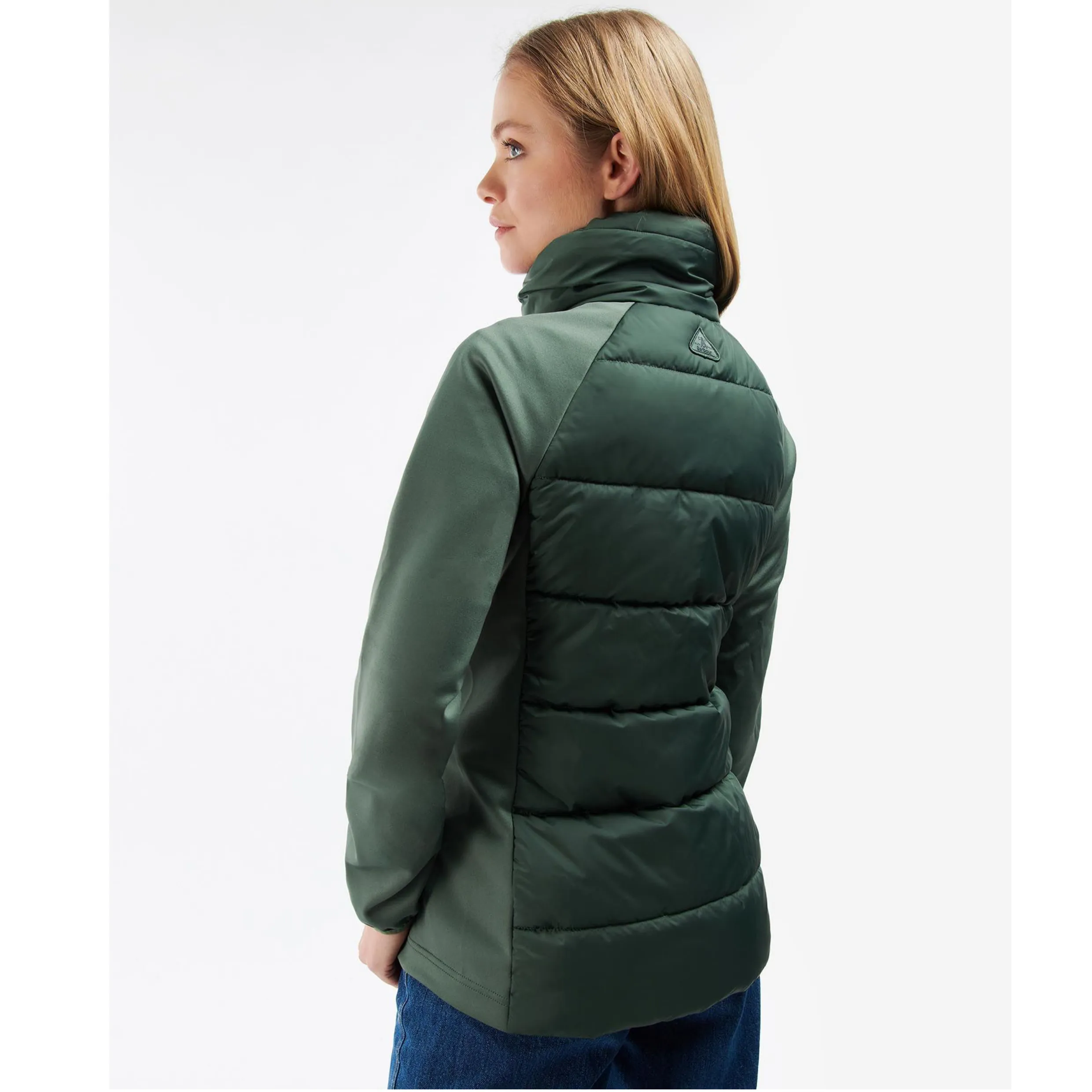 Barbour Langford Quilted Sweat Hybrid Coat LQS0025