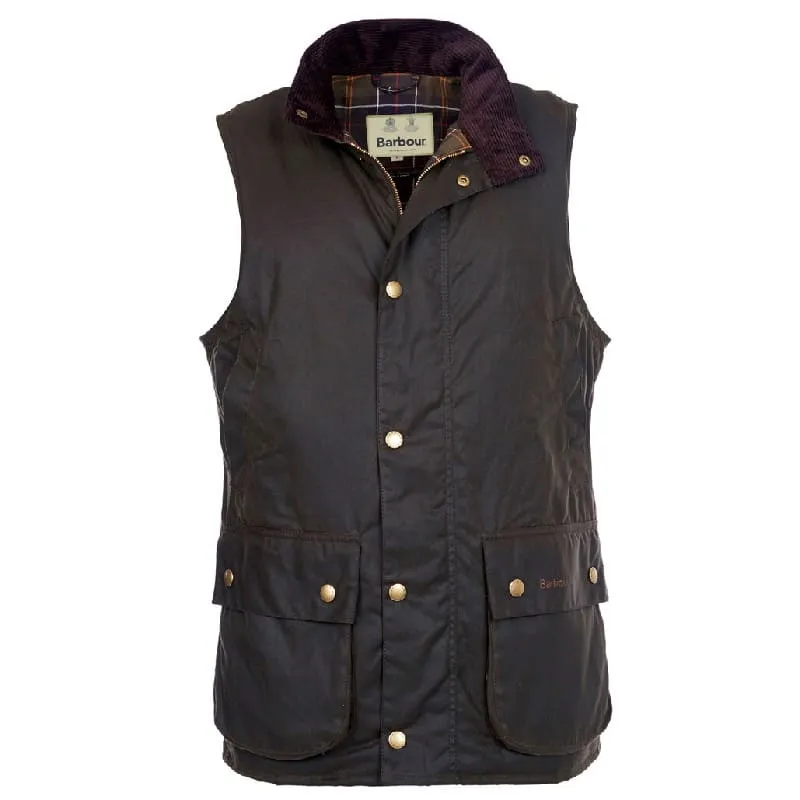 Barbour Westmorland Mens Wax Waistcoat - Olive