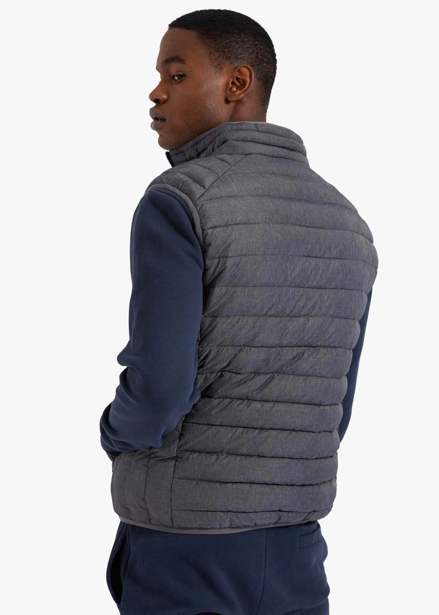 Bardy gilet - dark grey marl