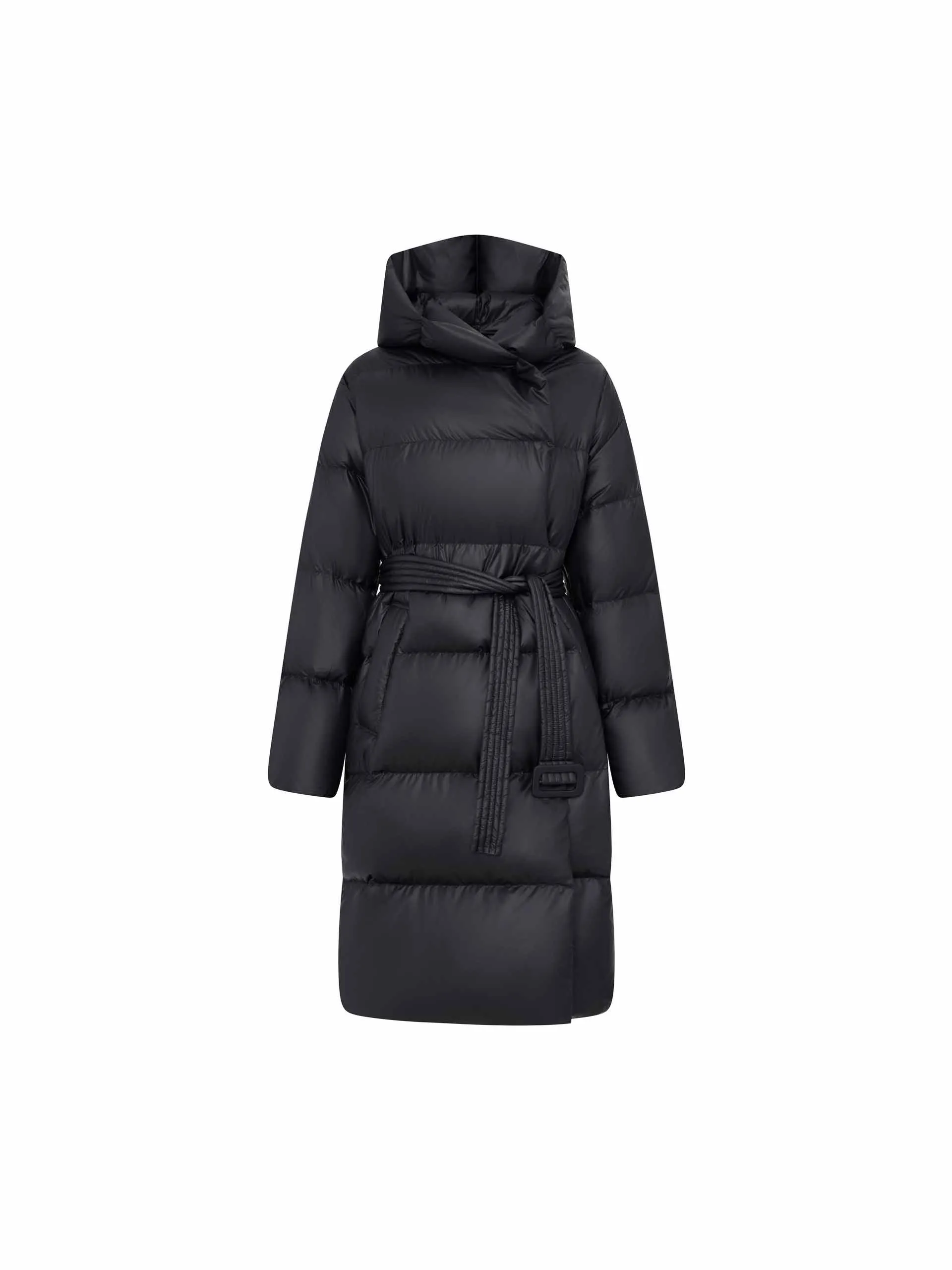 Belted Quilted Shell Down Coat