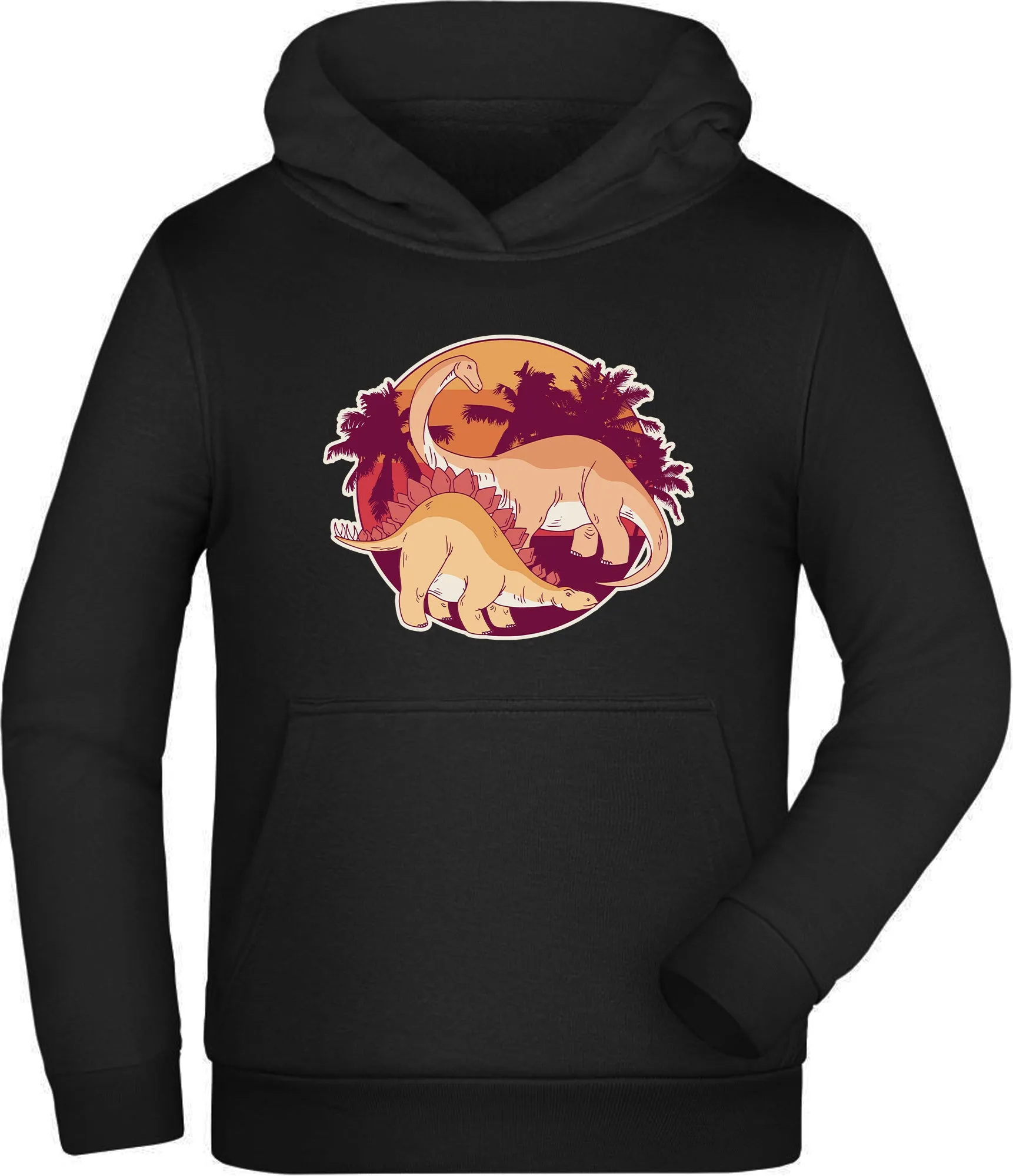 Black Dinosaur Youth Hoodie