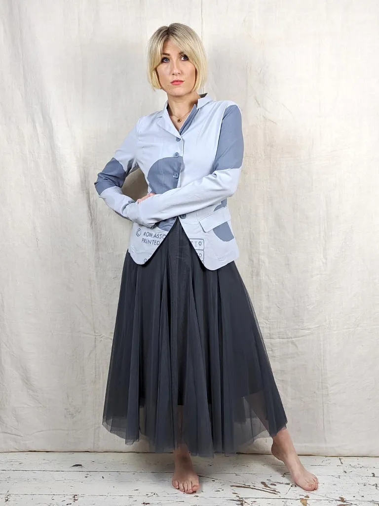 BLUE BASICS Tulle Skirt - Charcoal Grey