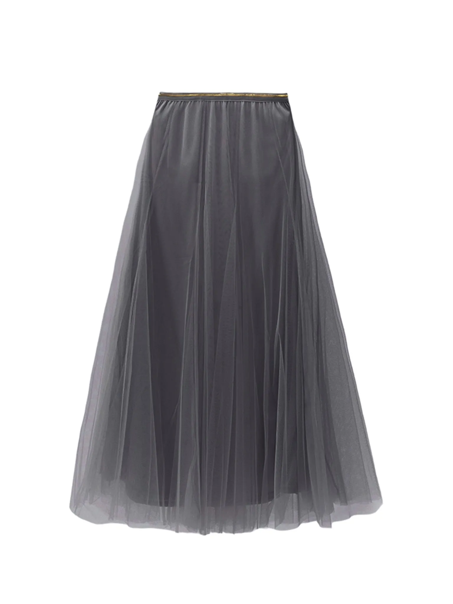 BLUE BASICS Tulle Skirt - Charcoal Grey