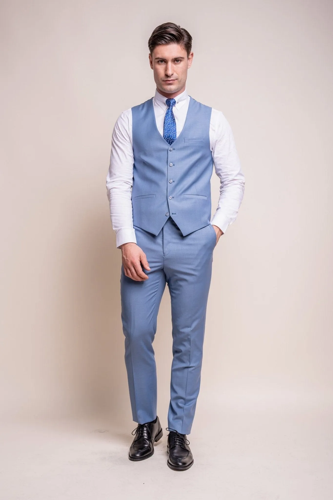 Bond Ocean Blue 3 Piece Suit