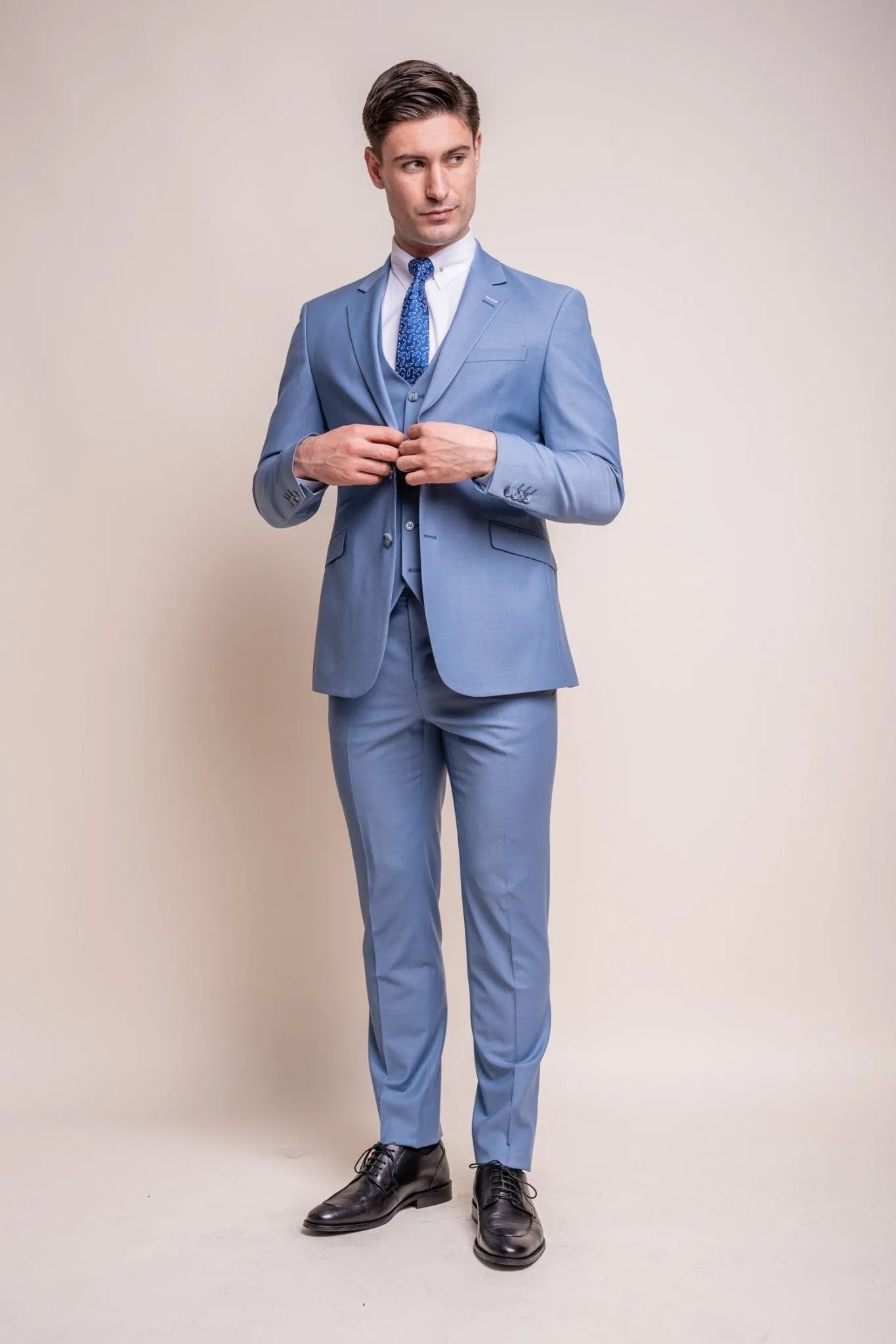 Bond Ocean Blue 3 Piece Suit