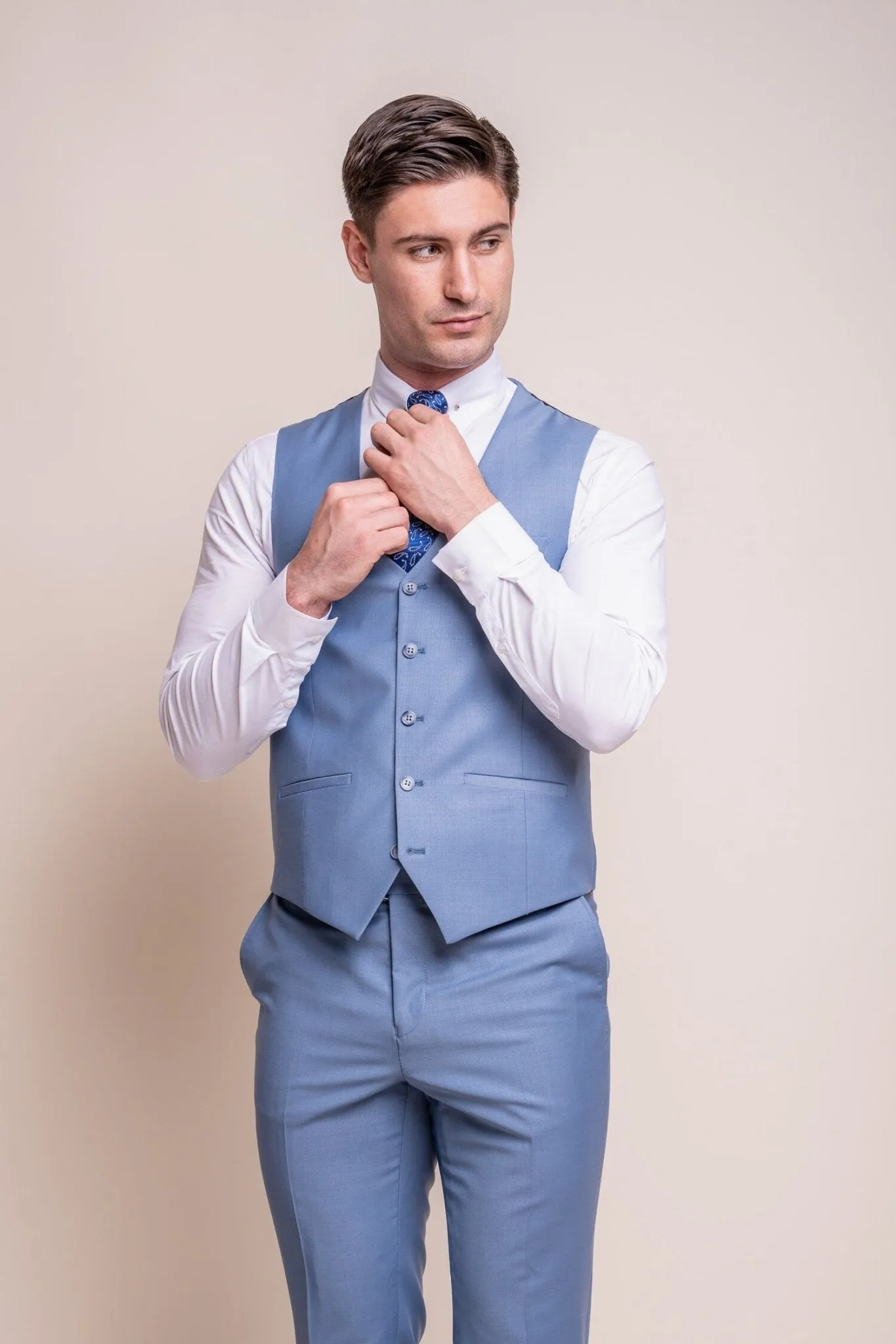 Bond Ocean Blue 3 Piece Suit