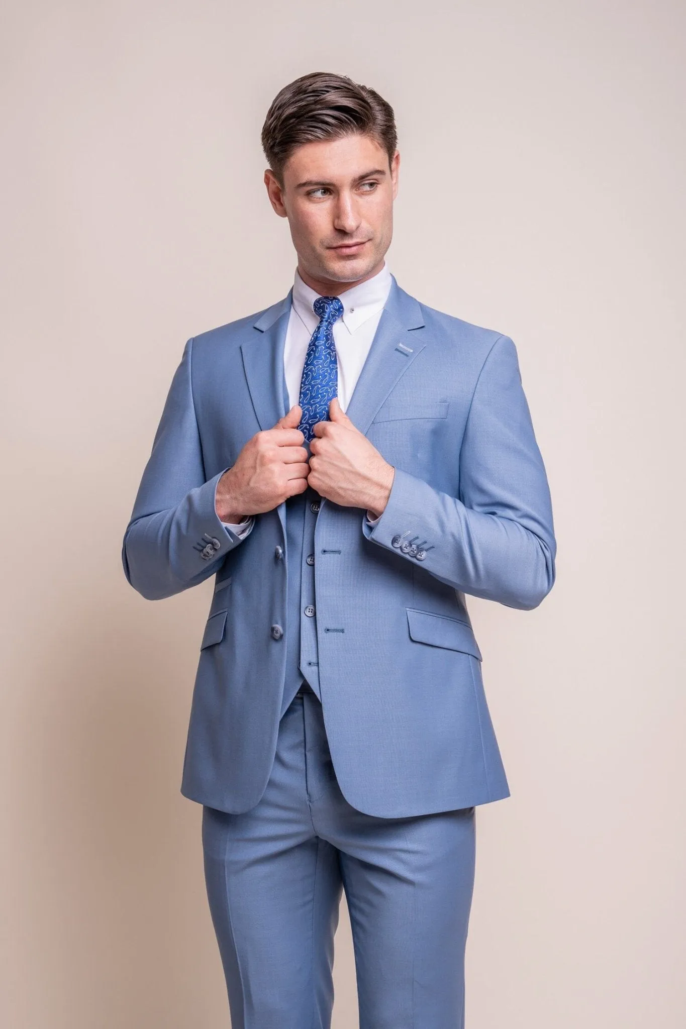 Bond Ocean Blue 3 Piece Suit