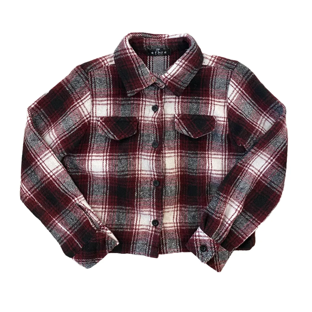 Burgundy Plaid Shacket