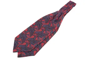 Burnt Orange Paisley Silk Ascot