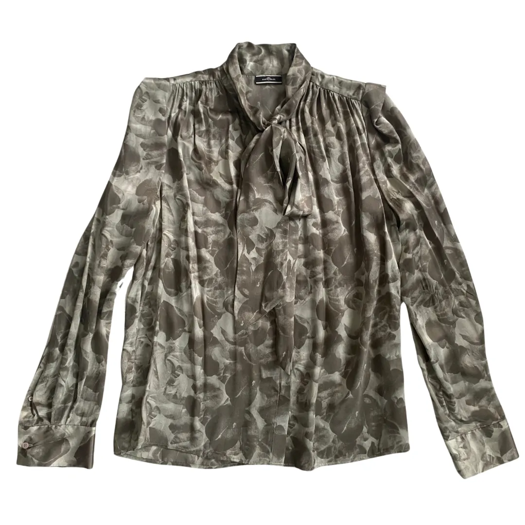 By Malene Birger Silk Blouse Green SIZE 14