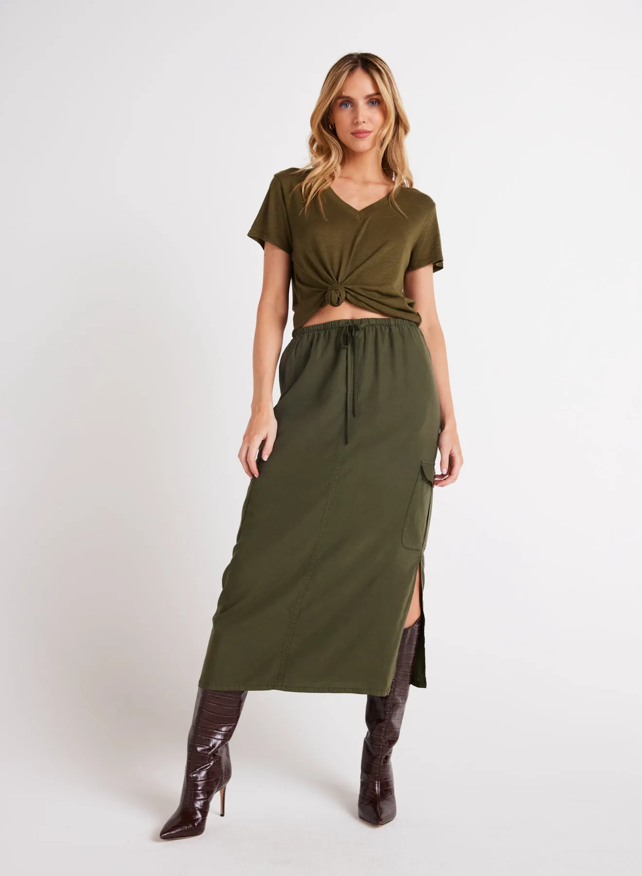 CARGO MIDI SKIRT