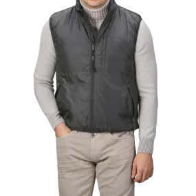 Charcoal Grey Nylon Taffetta Thermore Jil Gilet