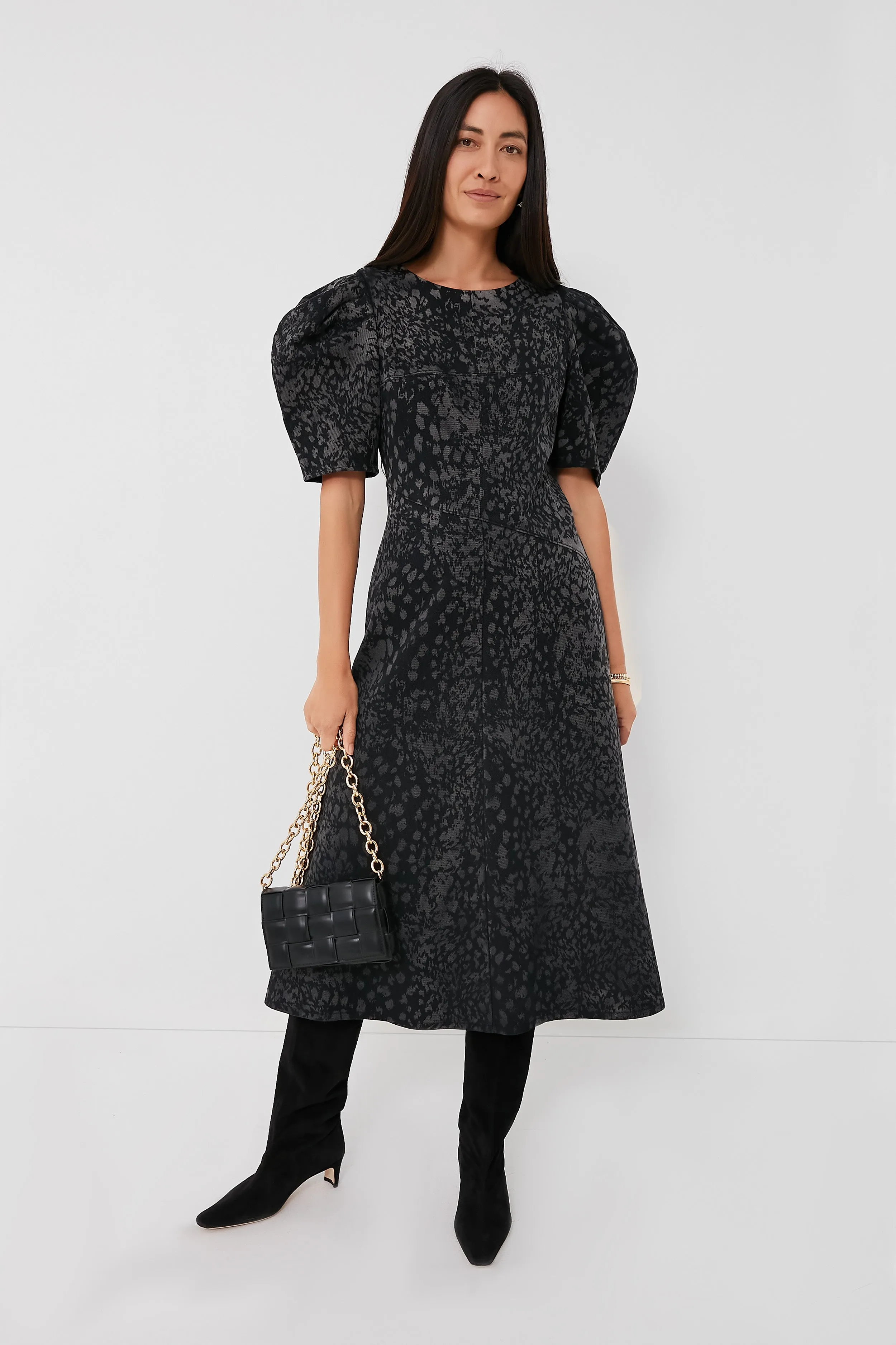 Charcoal Harlow Midi Dress