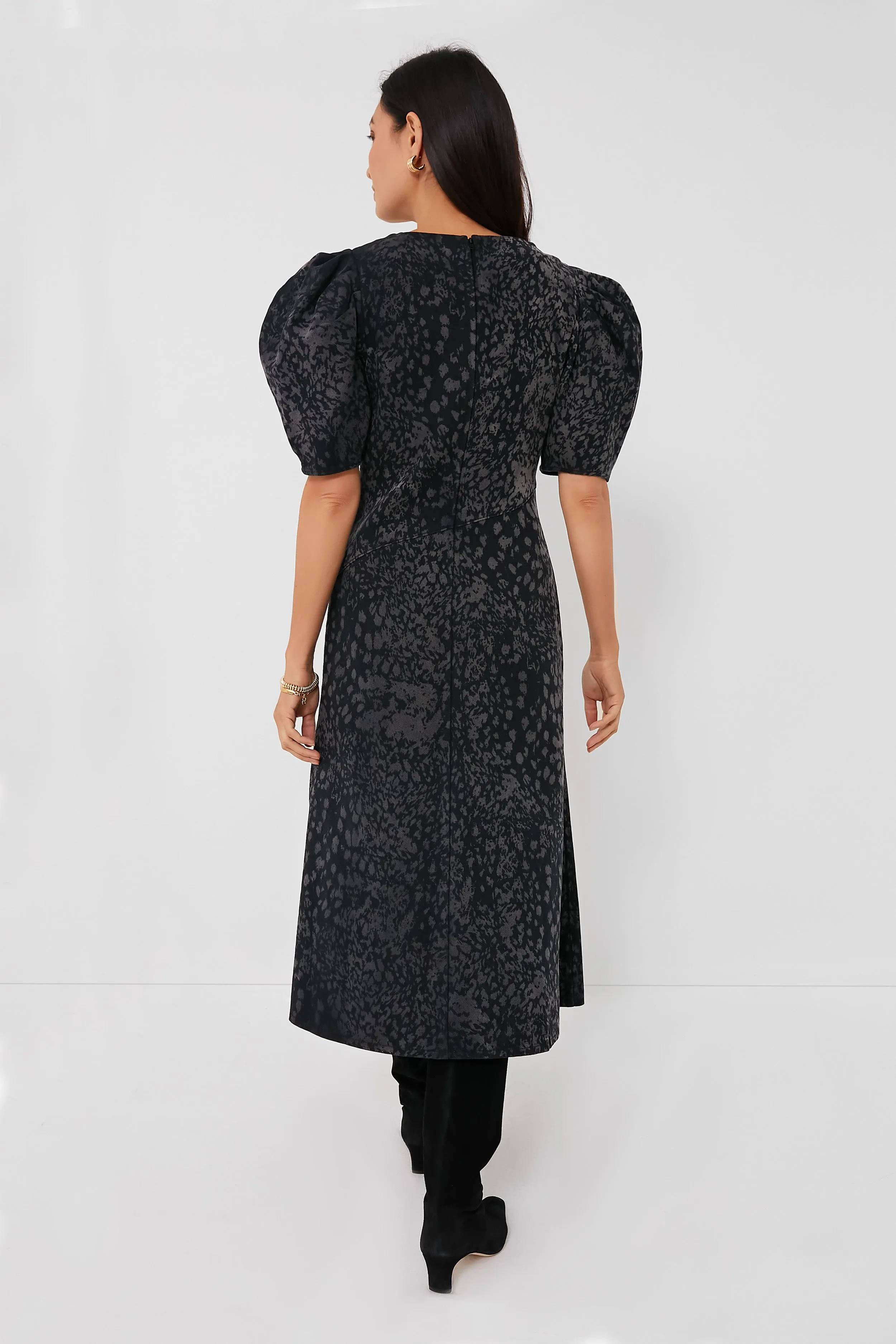 Charcoal Harlow Midi Dress