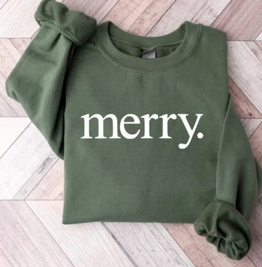 Christmas Sweatshirt, Merry Christmas Sweatshirt, Christmas Shirt for Women, Christmas Crewneck Sweatshirt, Holiday Sweater, Christmas Gift