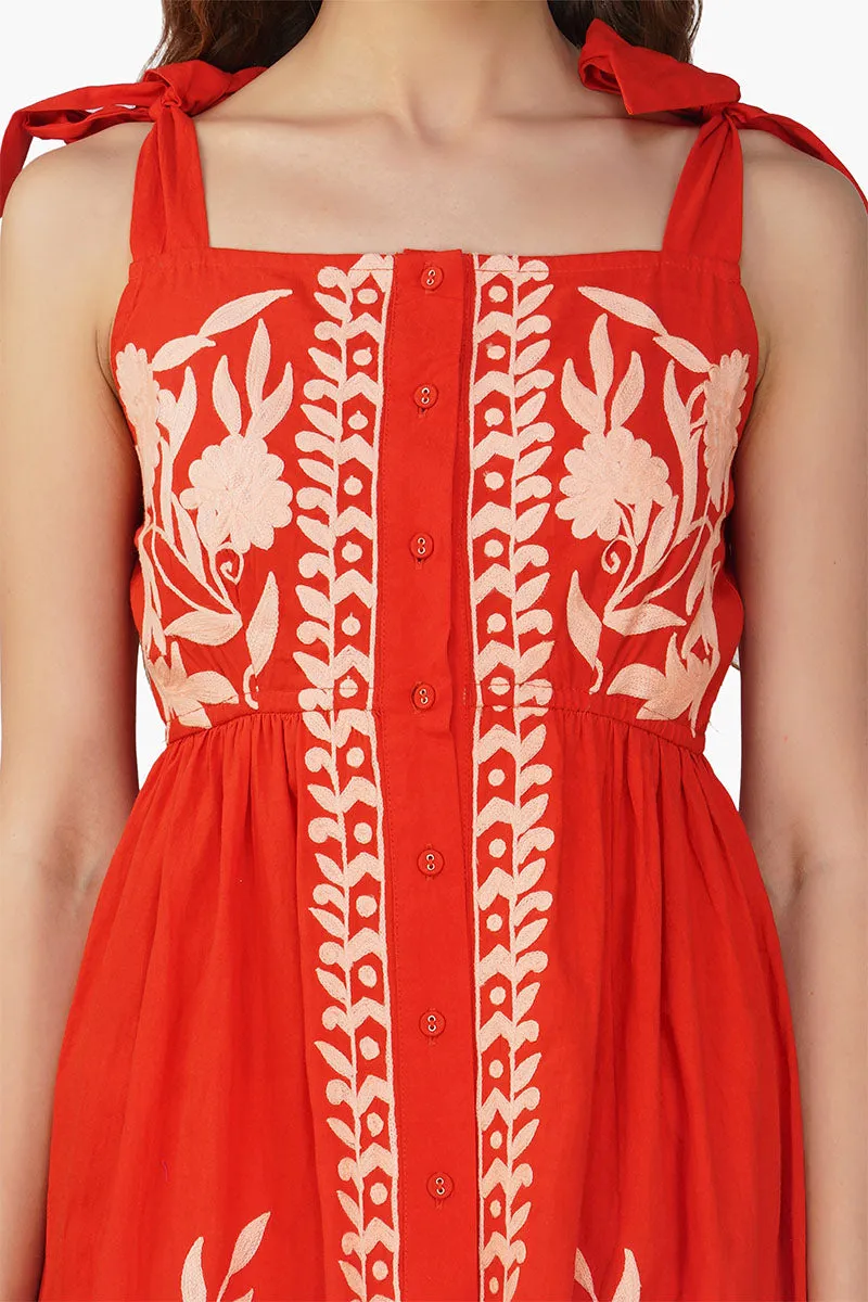 Clara Embroidered Dress