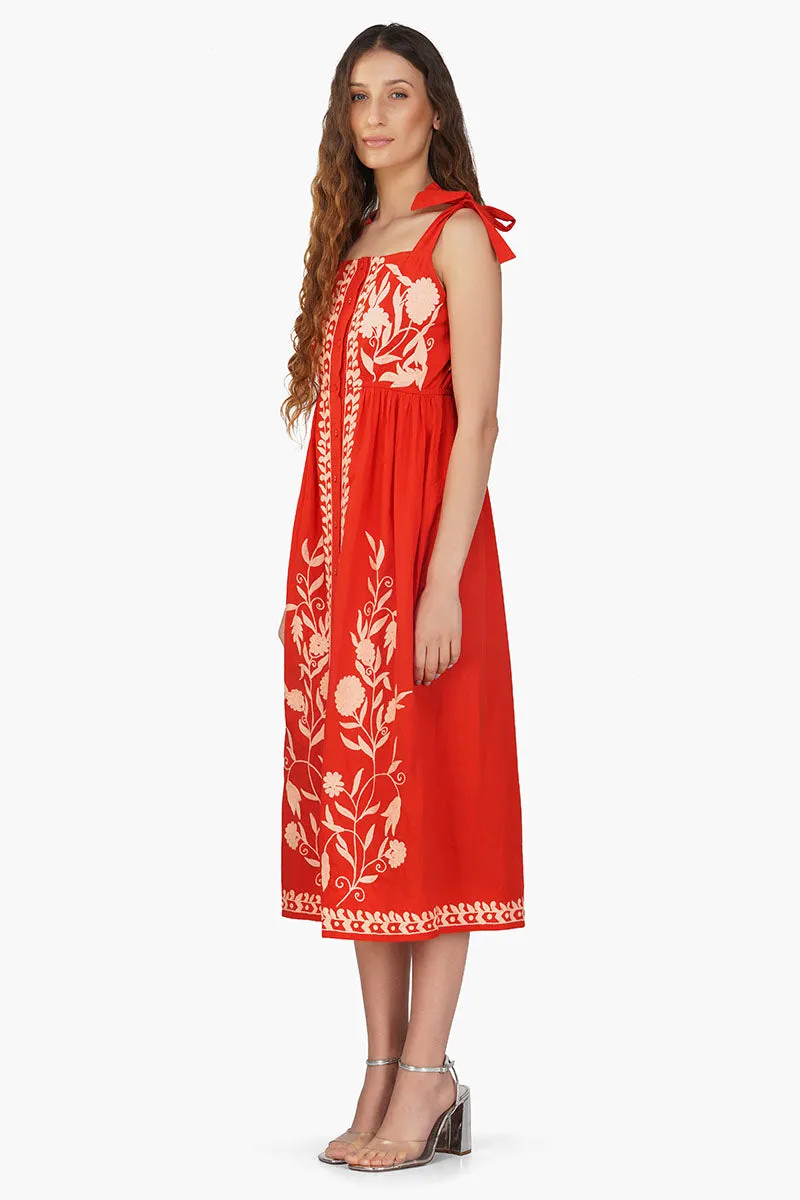 Clara Embroidered Dress