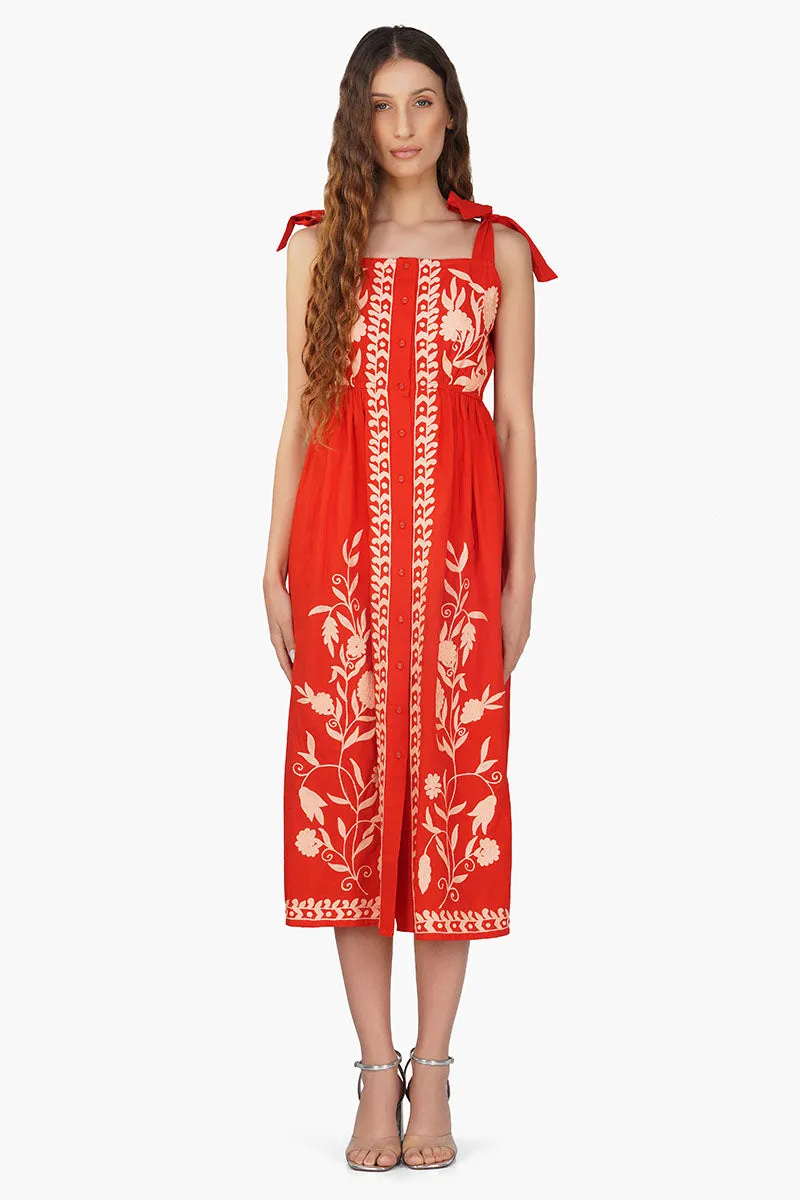 Clara Embroidered Dress