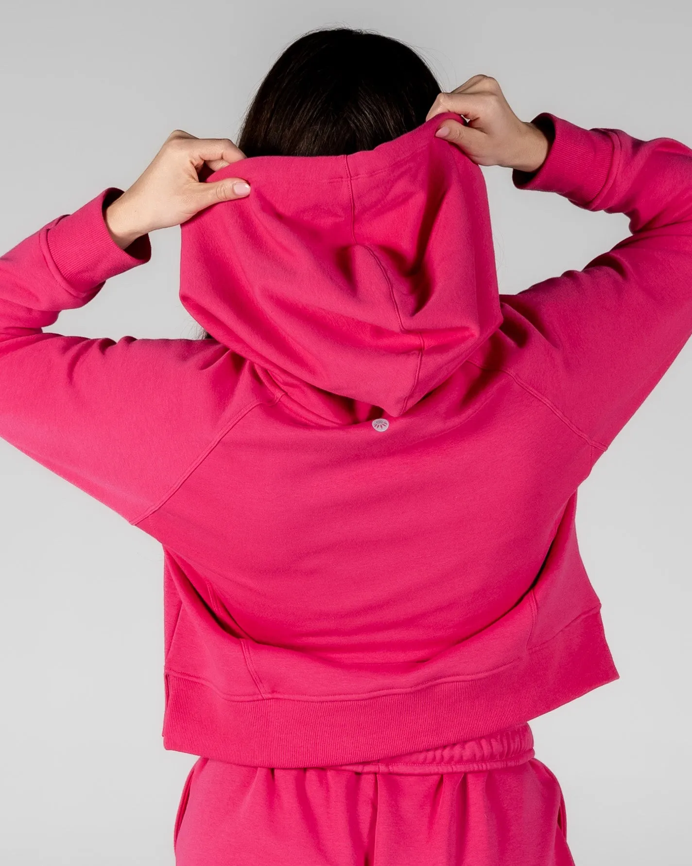 Classic Cropped Hoodie - Hibiscus