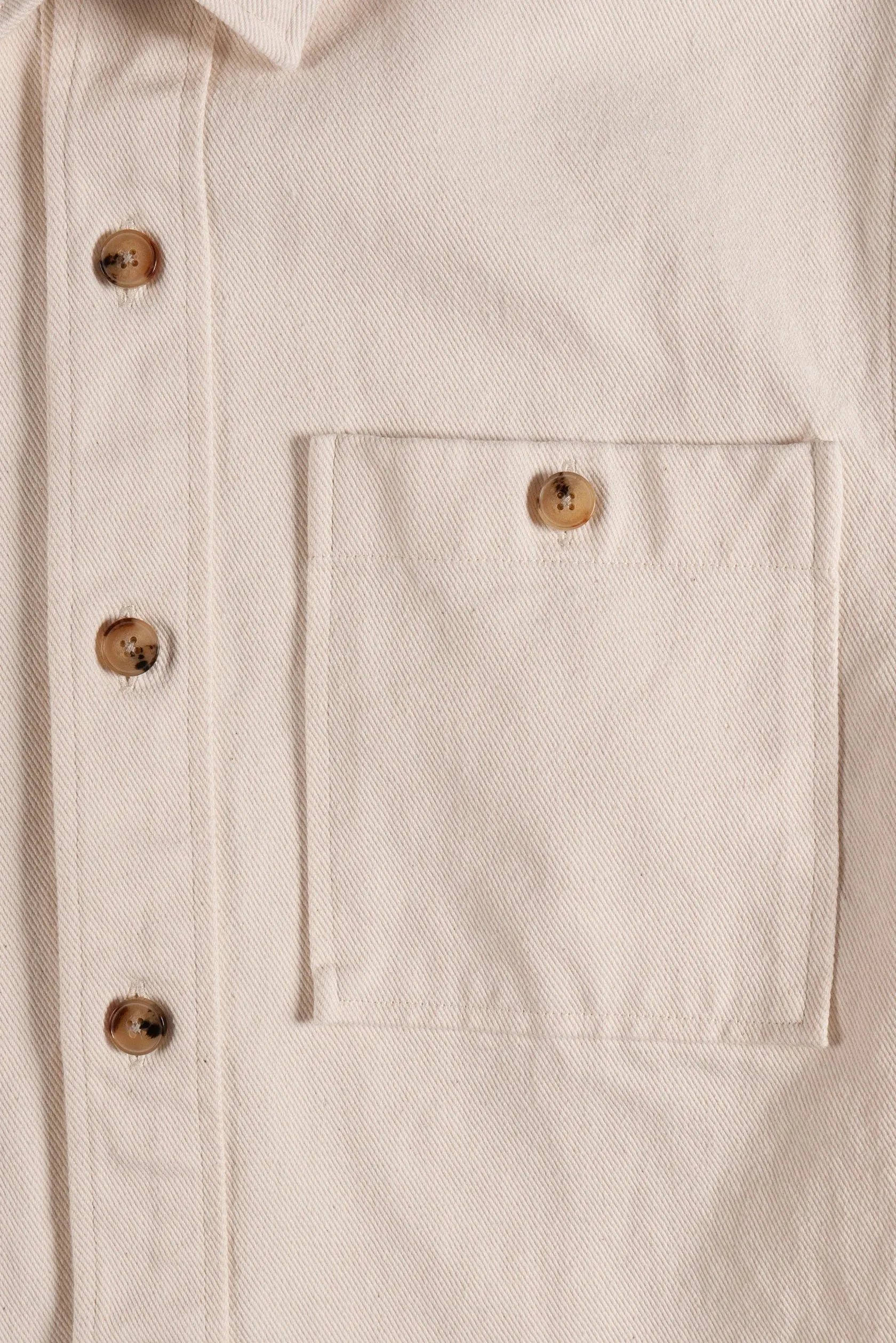 Cuisse de Grenouille Ecru Twill Paris Over Shirt