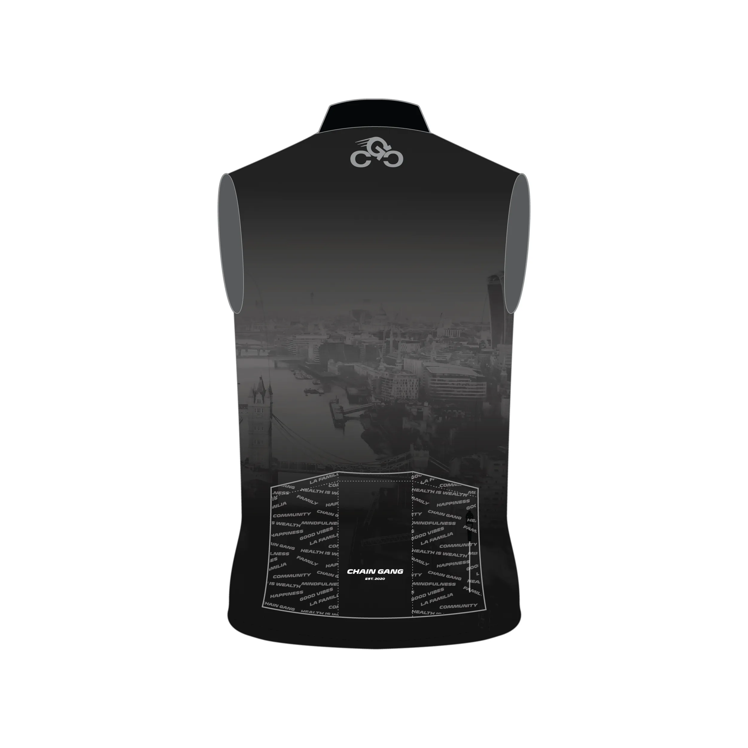 Custom Pro Gilet - Chain Gang Cyclist Stealth