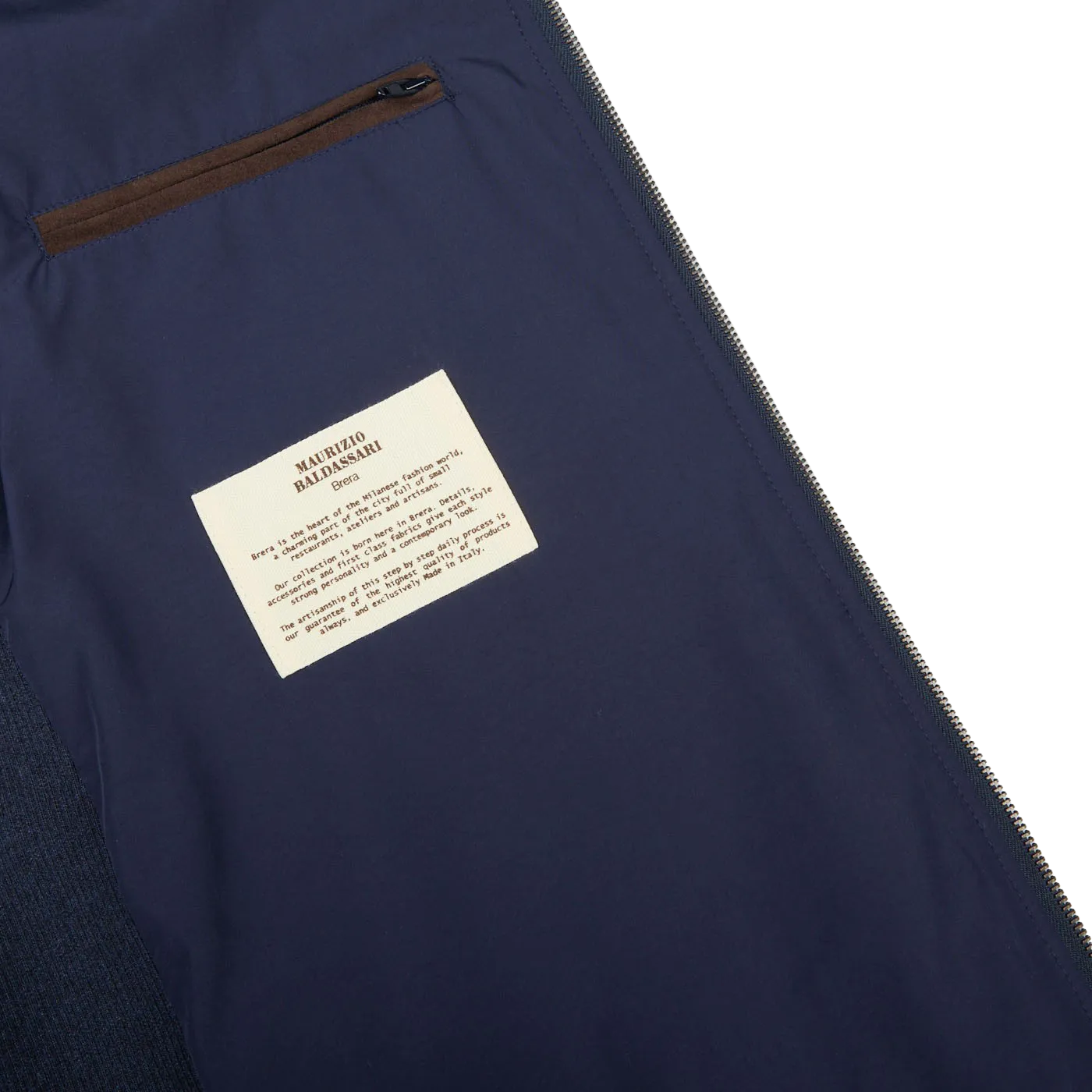 Denim Blue Water Repellent Pure Cashmere Gilet