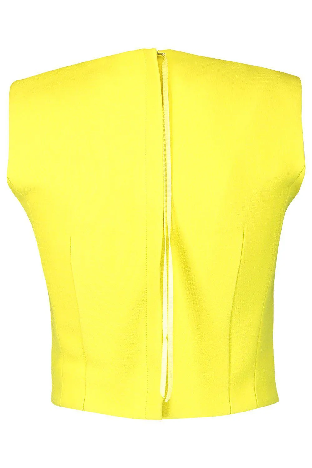 Double Face Cropped Gilet