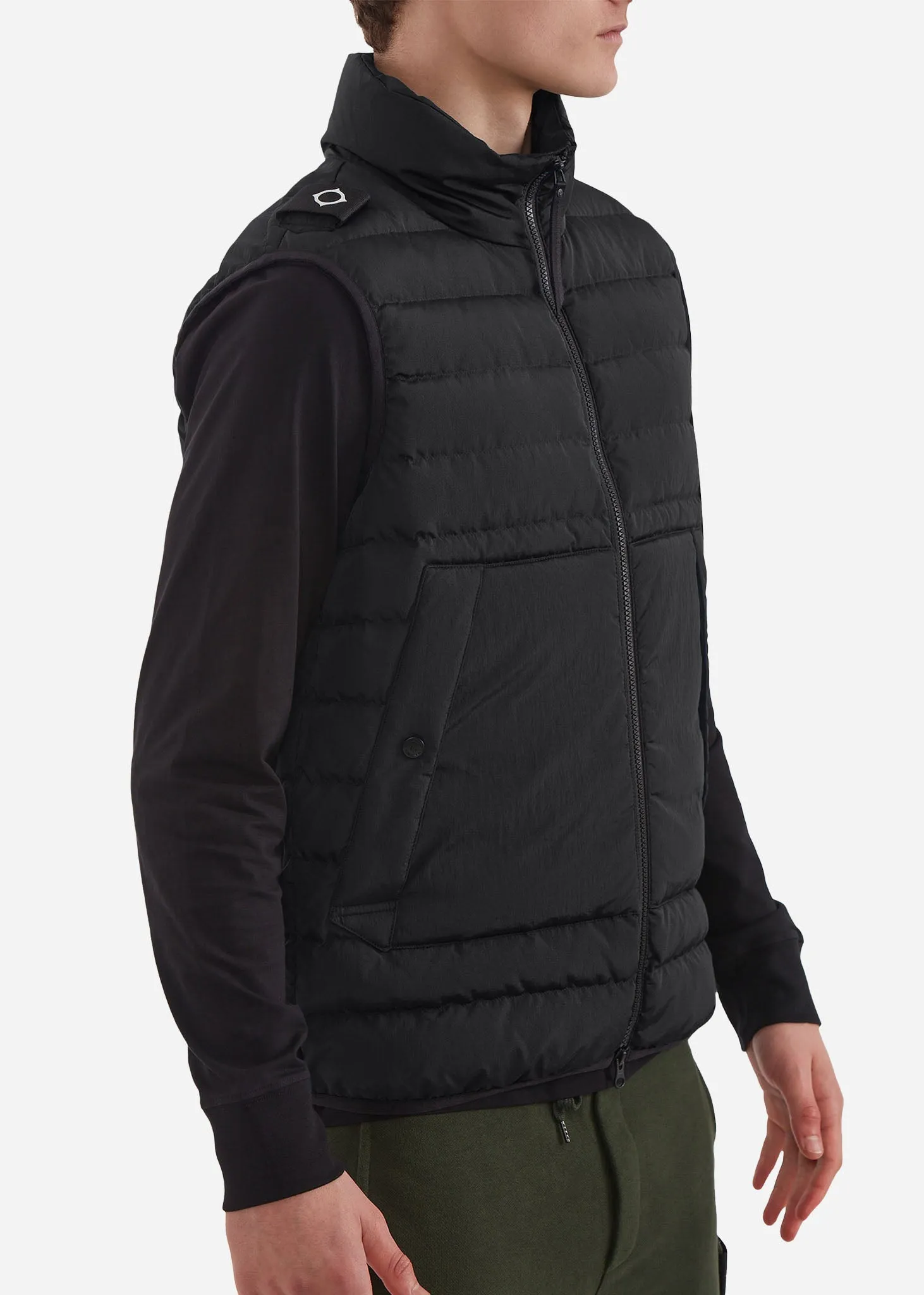 Down gilet - black