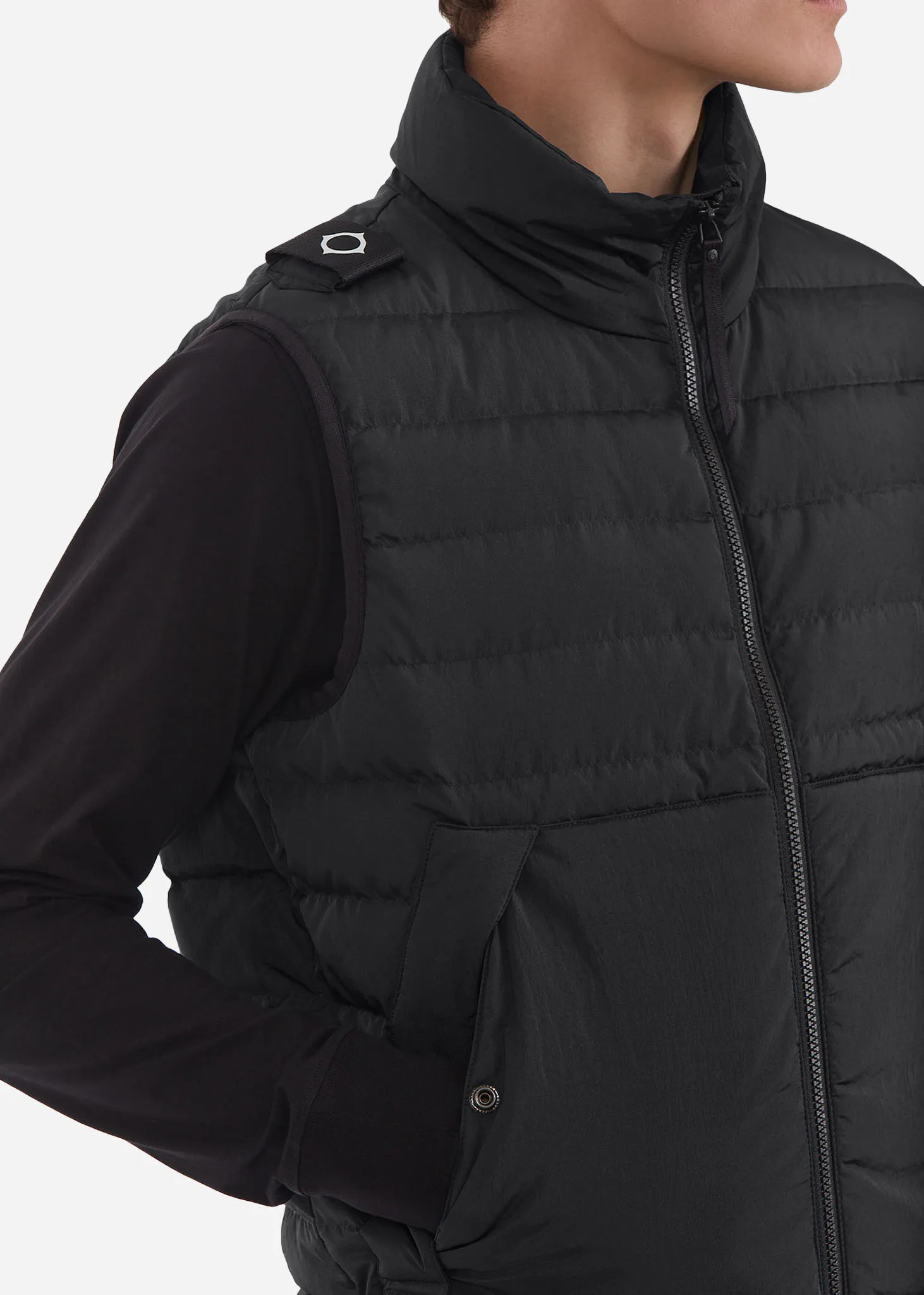 Down gilet - black