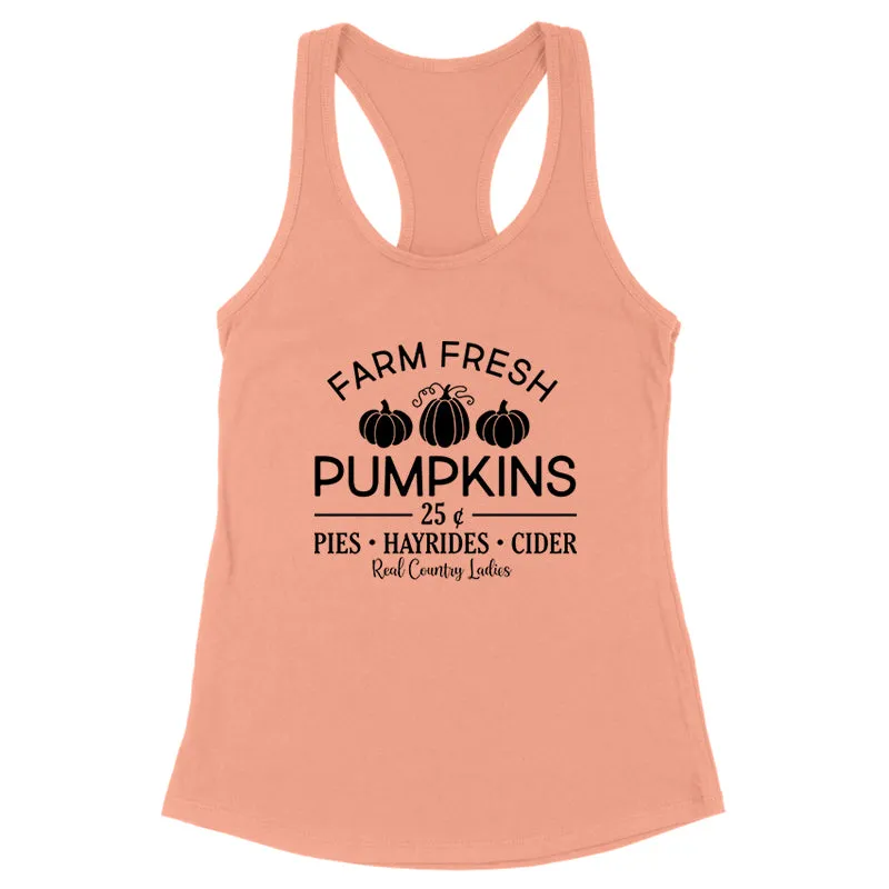 Farm Fresh Pumpkins Black Print Front Apparel