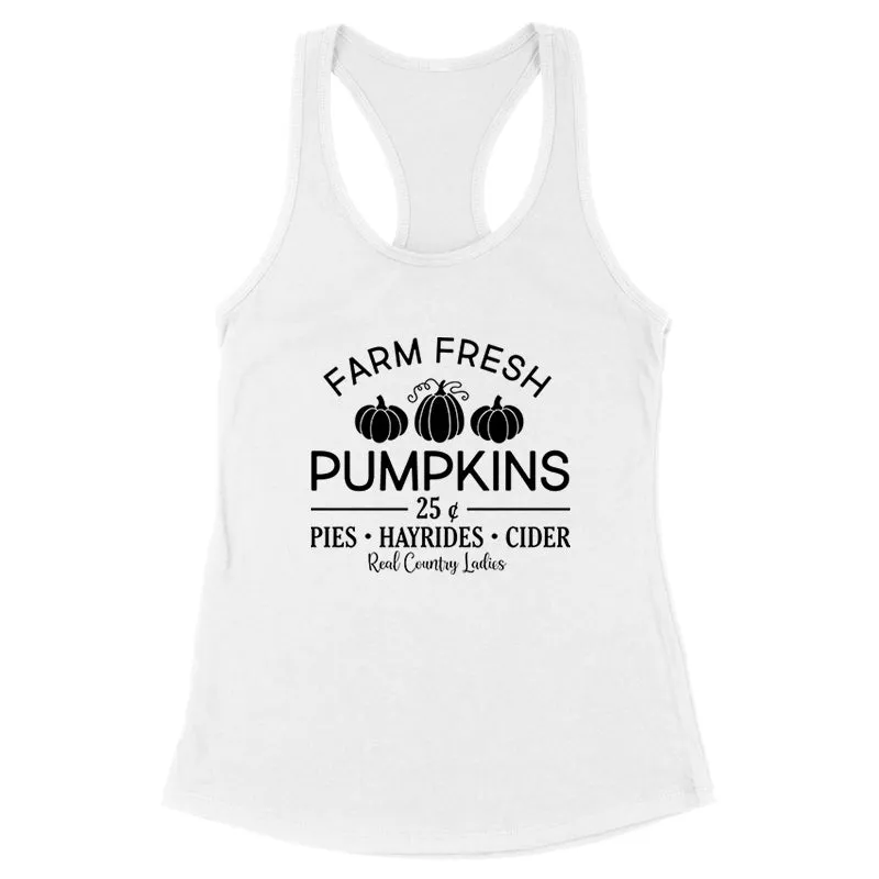 Farm Fresh Pumpkins Black Print Front Apparel