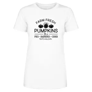 Farm Fresh Pumpkins Black Print Front Apparel