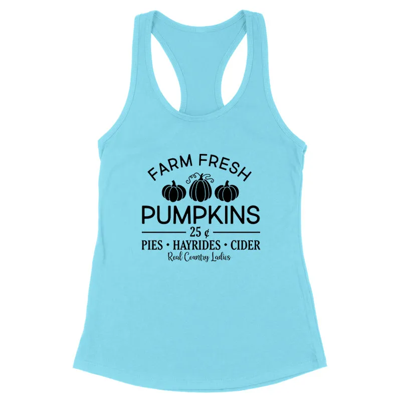 Farm Fresh Pumpkins Black Print Front Apparel