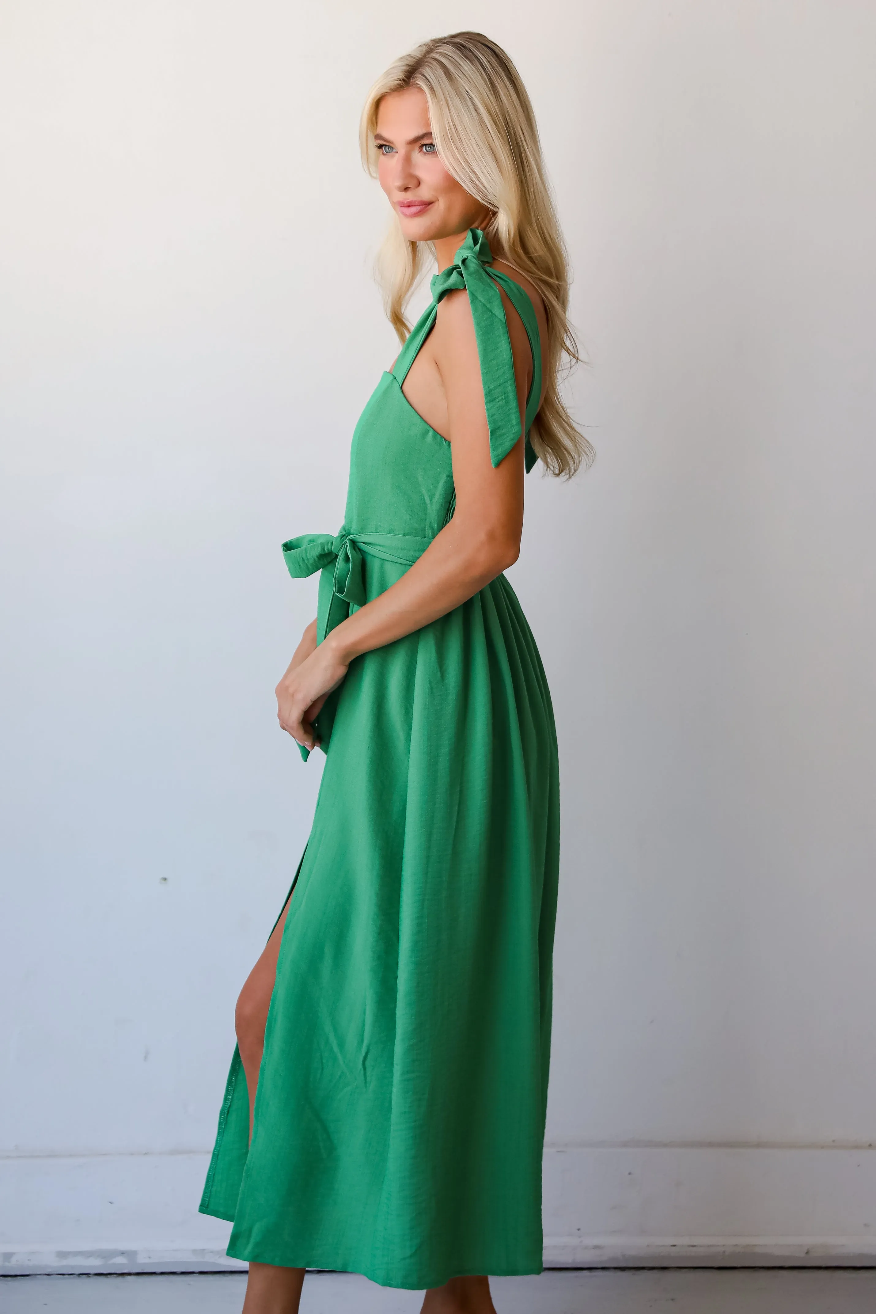 FINAL SALE - Iconic Ways Green Midi Dress